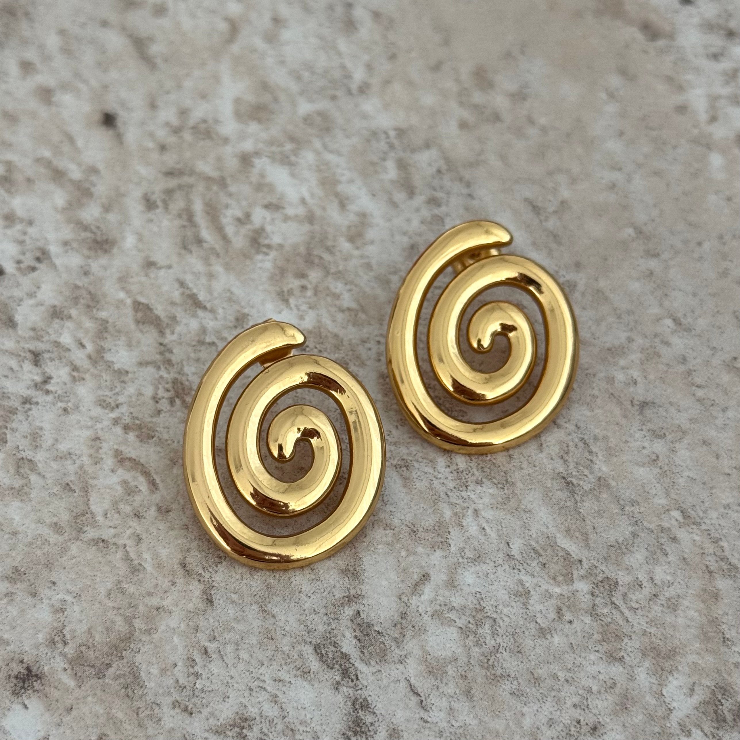Çelik | spiral küpe 