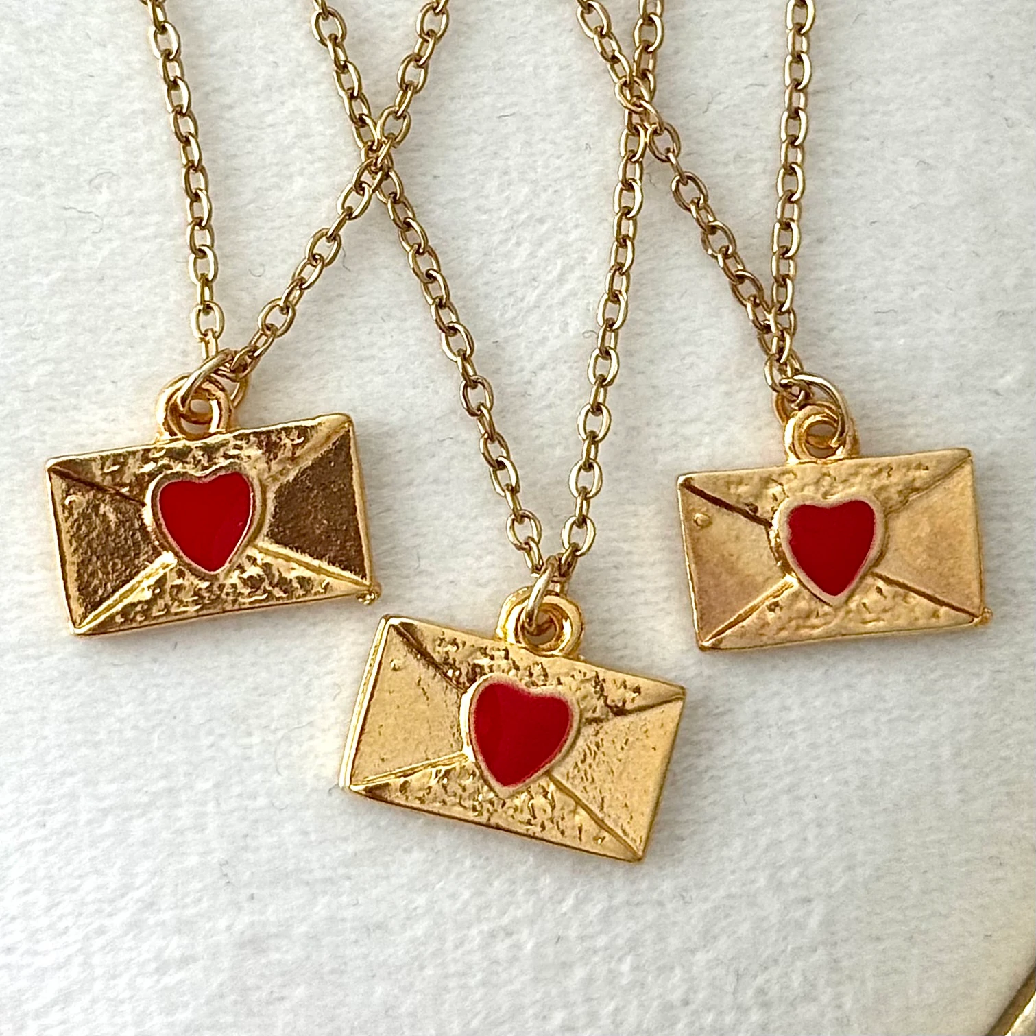 Çelik | Mektup kolye 