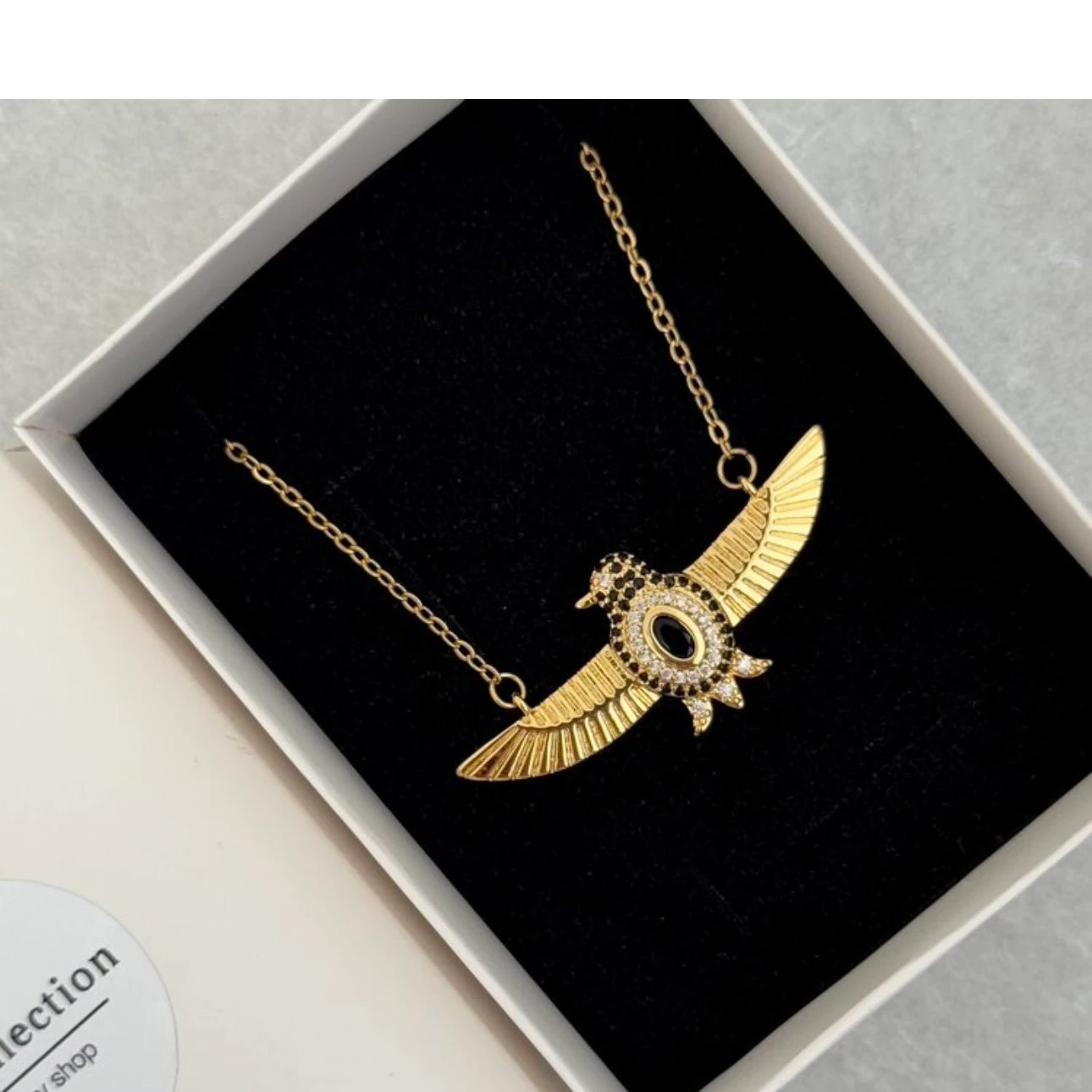 Çelik Anka kuşu kolye 