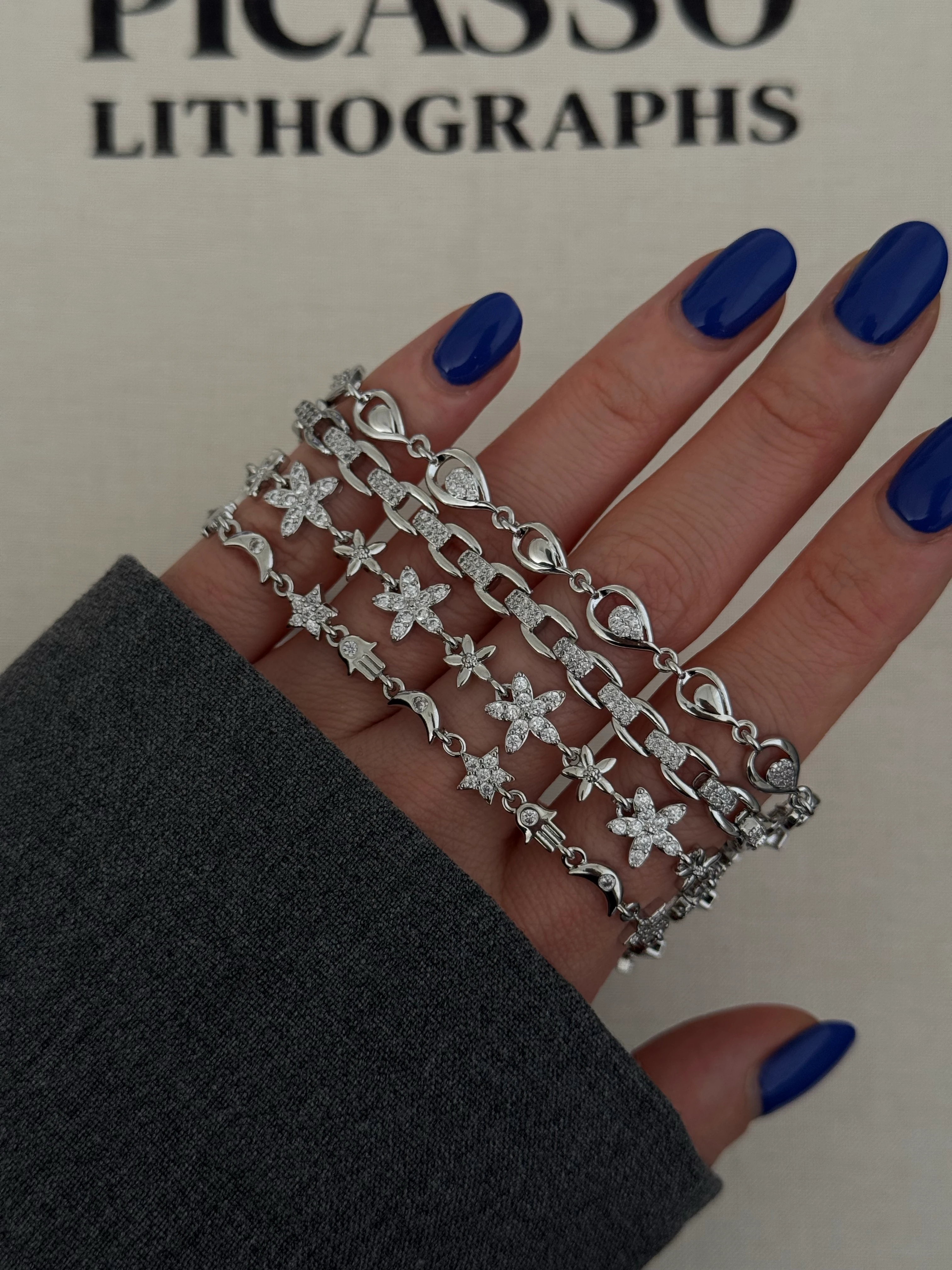 Vıp | Silver Damla sıralı bileklik 