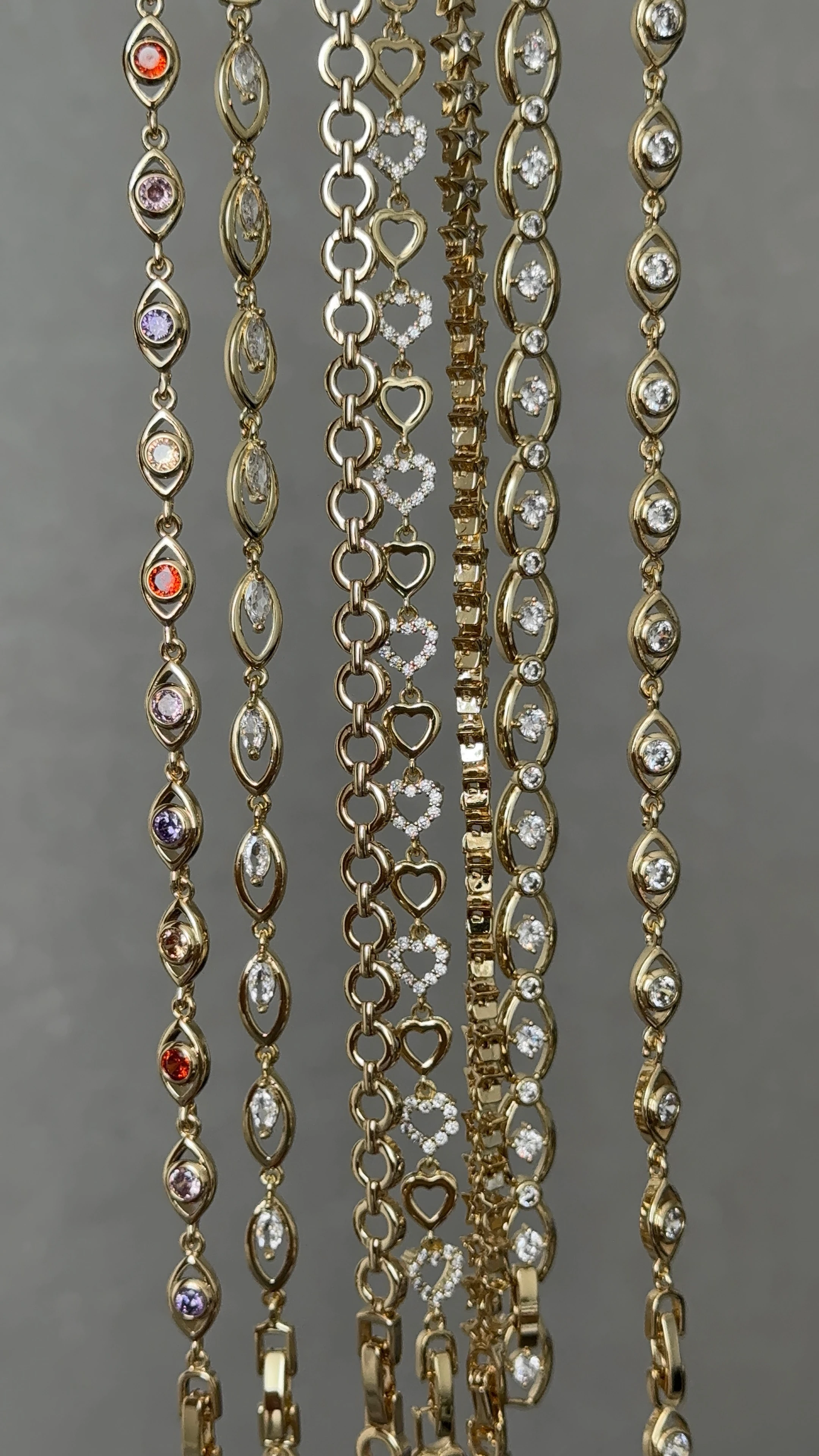 Vıp | Taşlı kalpli bileklik 