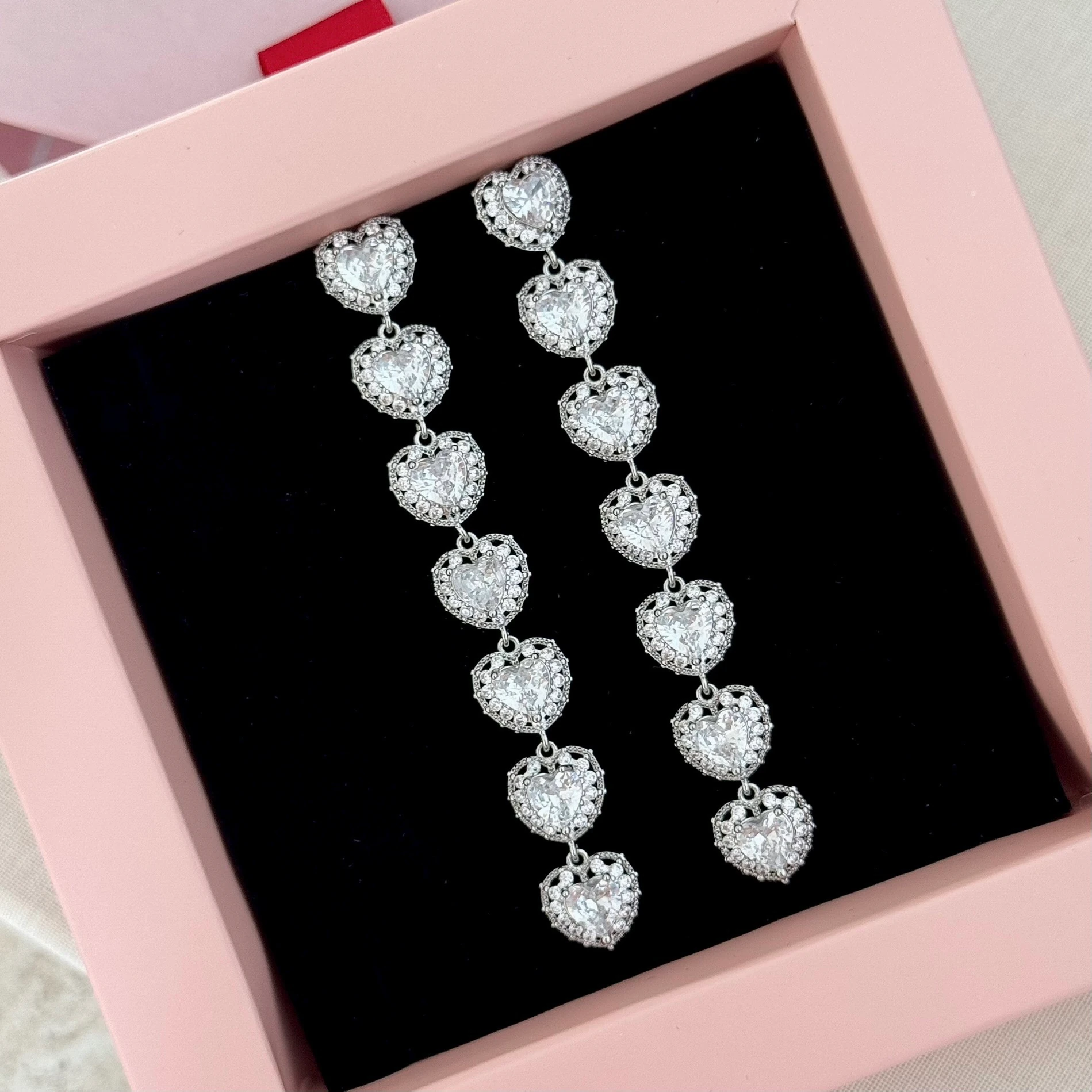 Premium | Zirkon Taş Uzun Küpe 