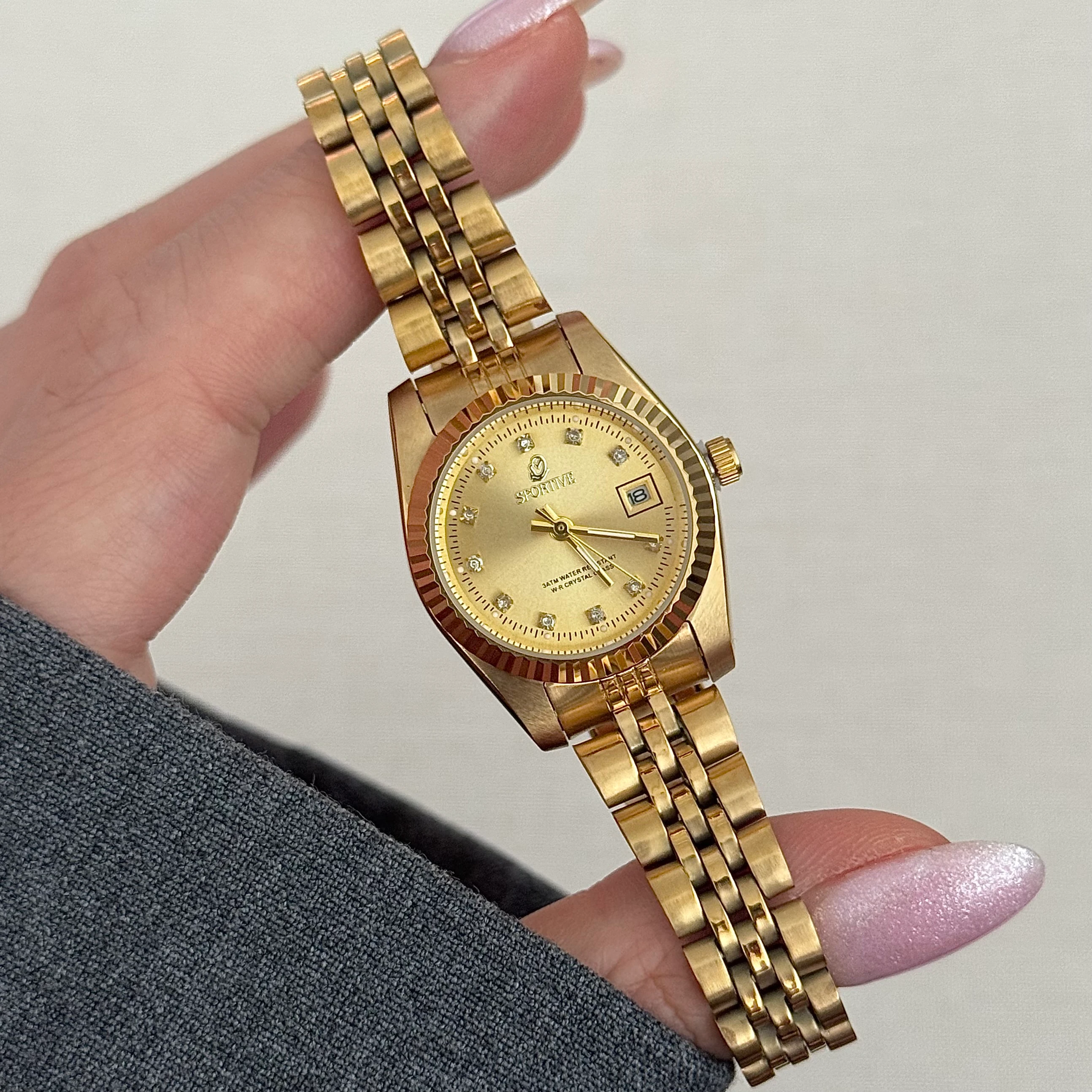 Çelik | Garantili gold sportive saat