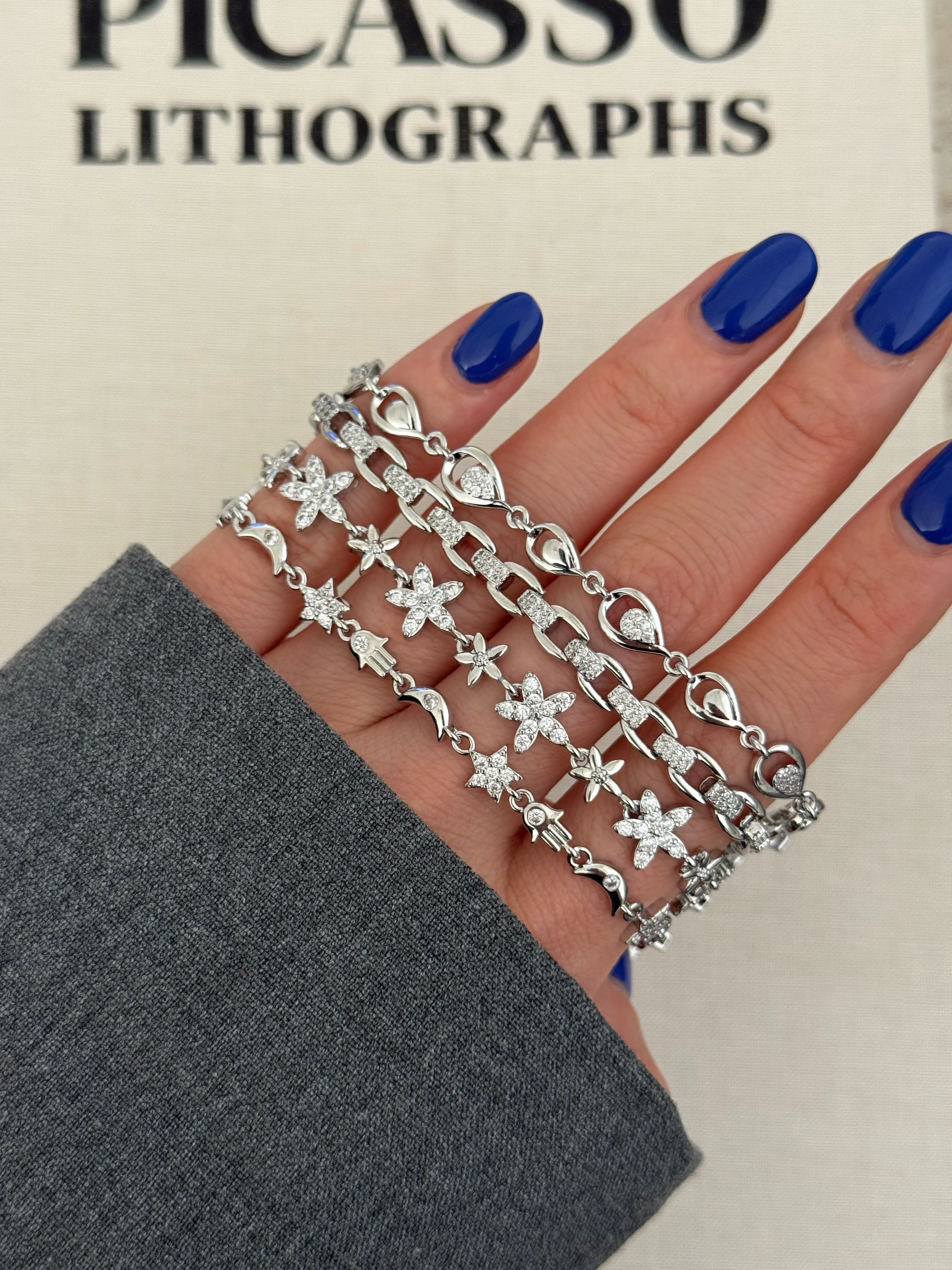 Vıp | Silver Damla sıralı bileklik 