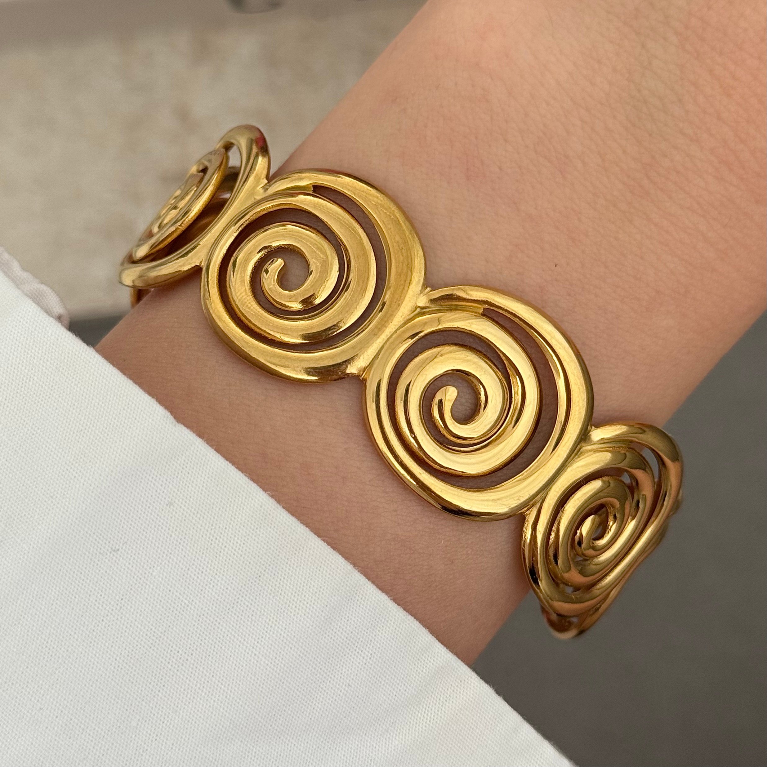 Çelik | Spiral bileklik