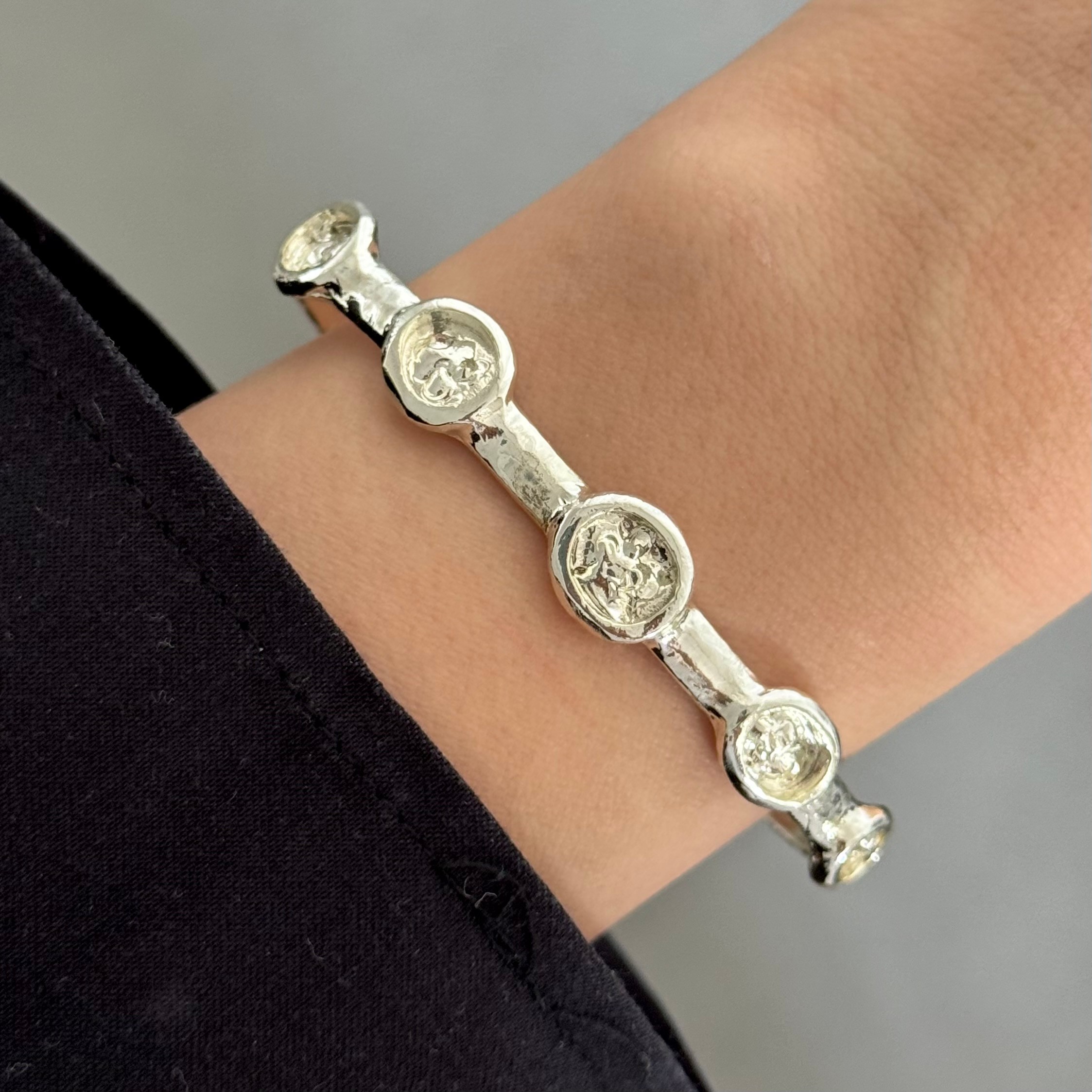 Vintage silver bileklik
