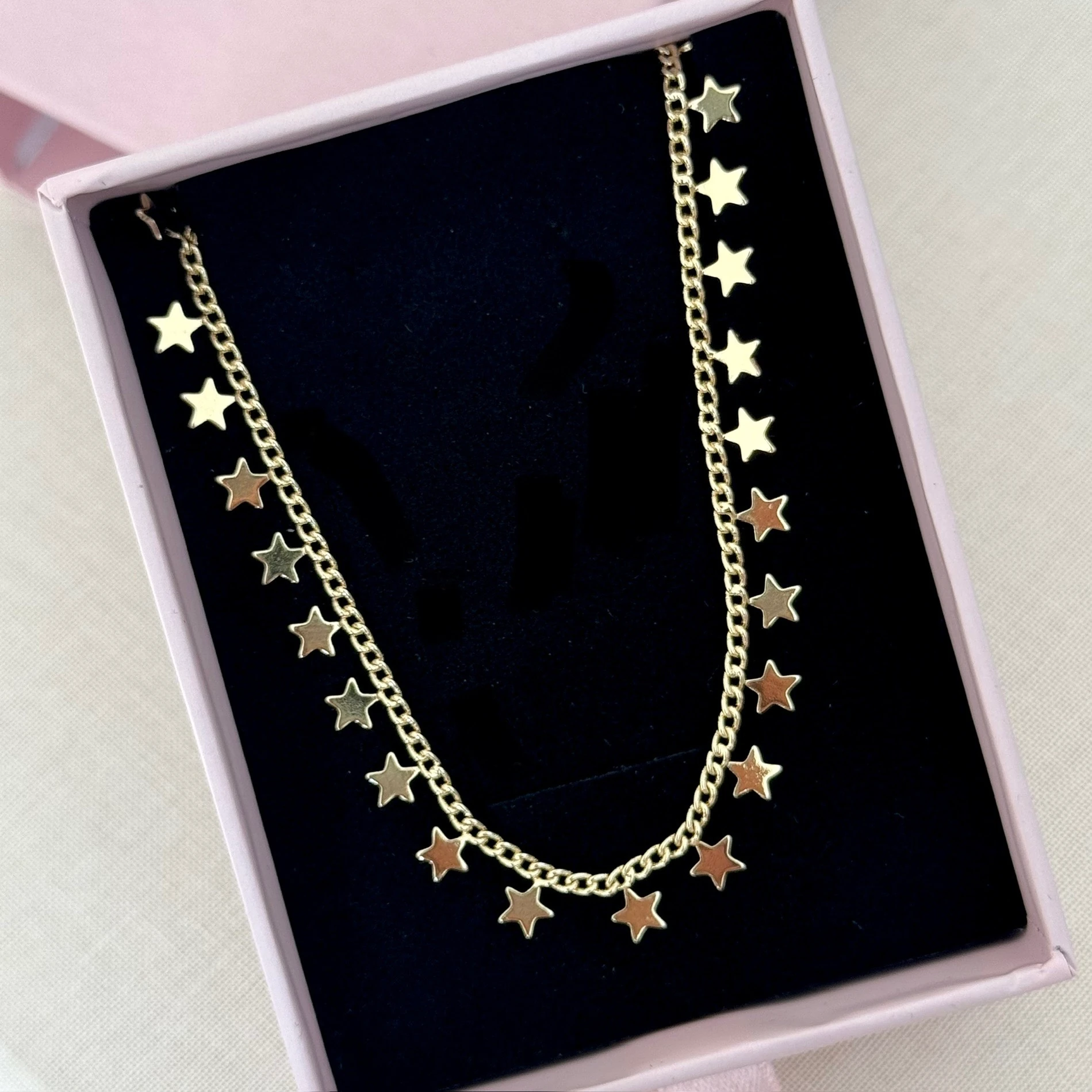 Tam tur yıldız kolye 