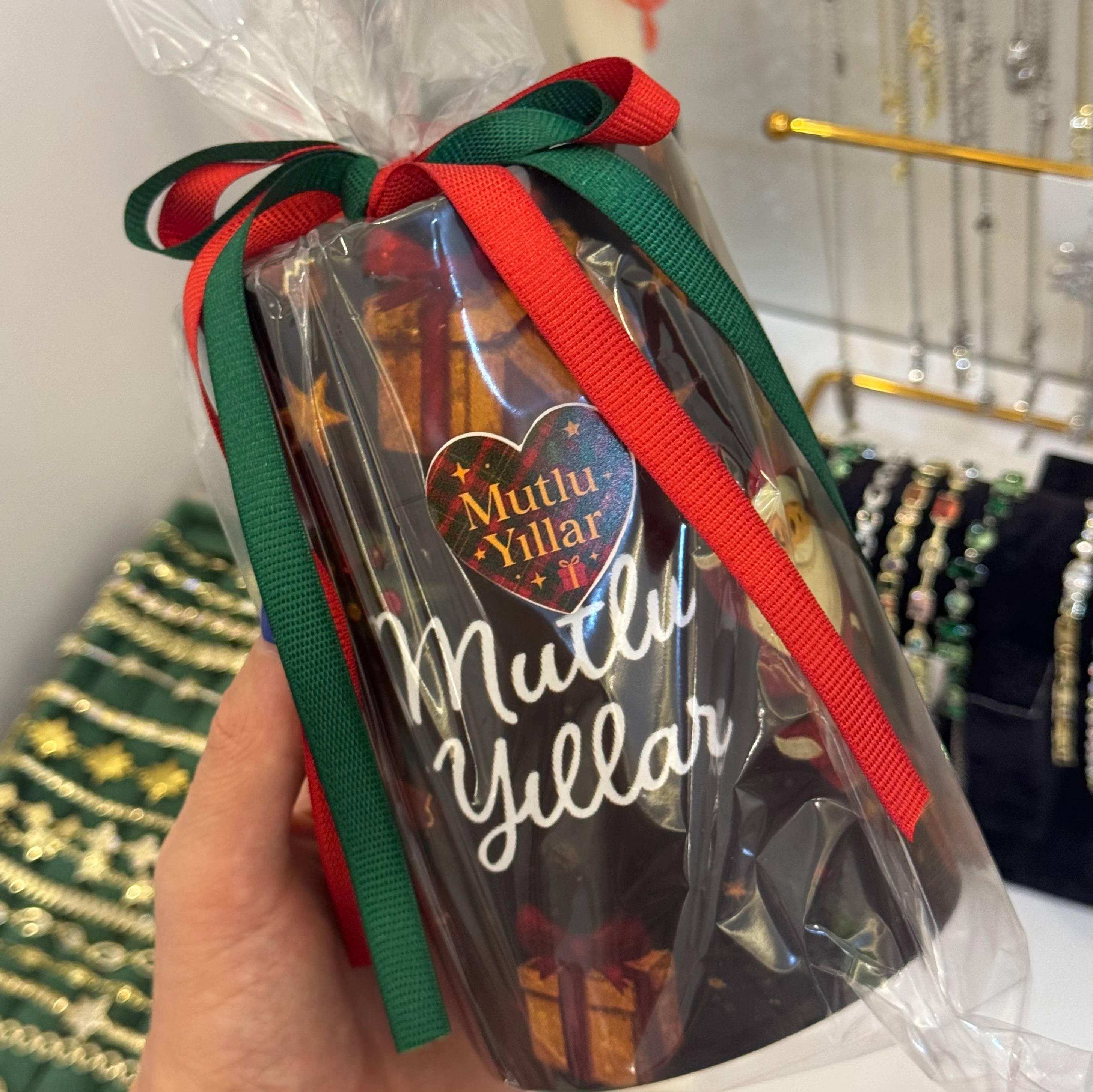 Yeşil Sürpriz Takı Kutusu | Takı kavanozu ? (Büyük boy) 