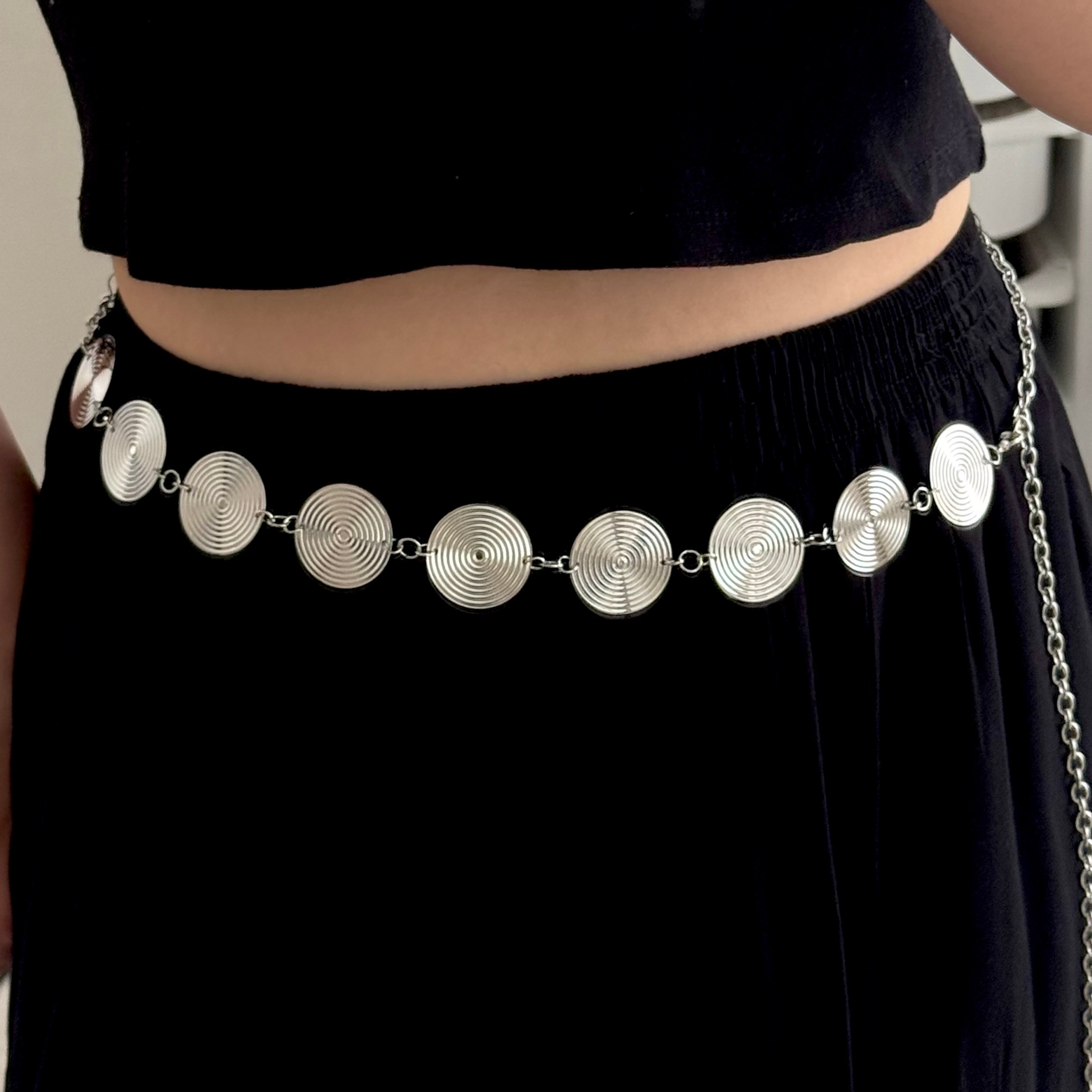 Silver boho kemer