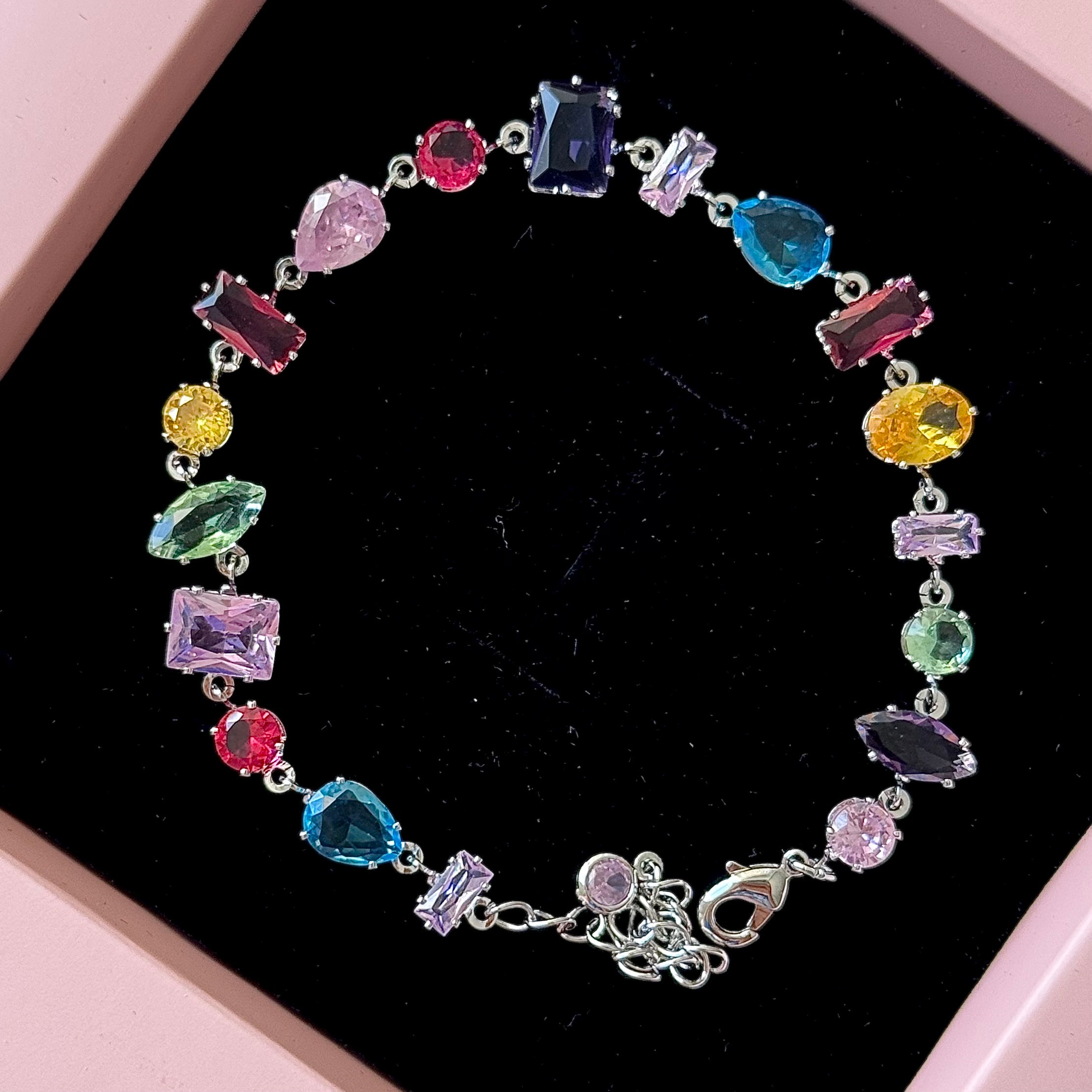 Swarovski | Renkli Gema bileklik 