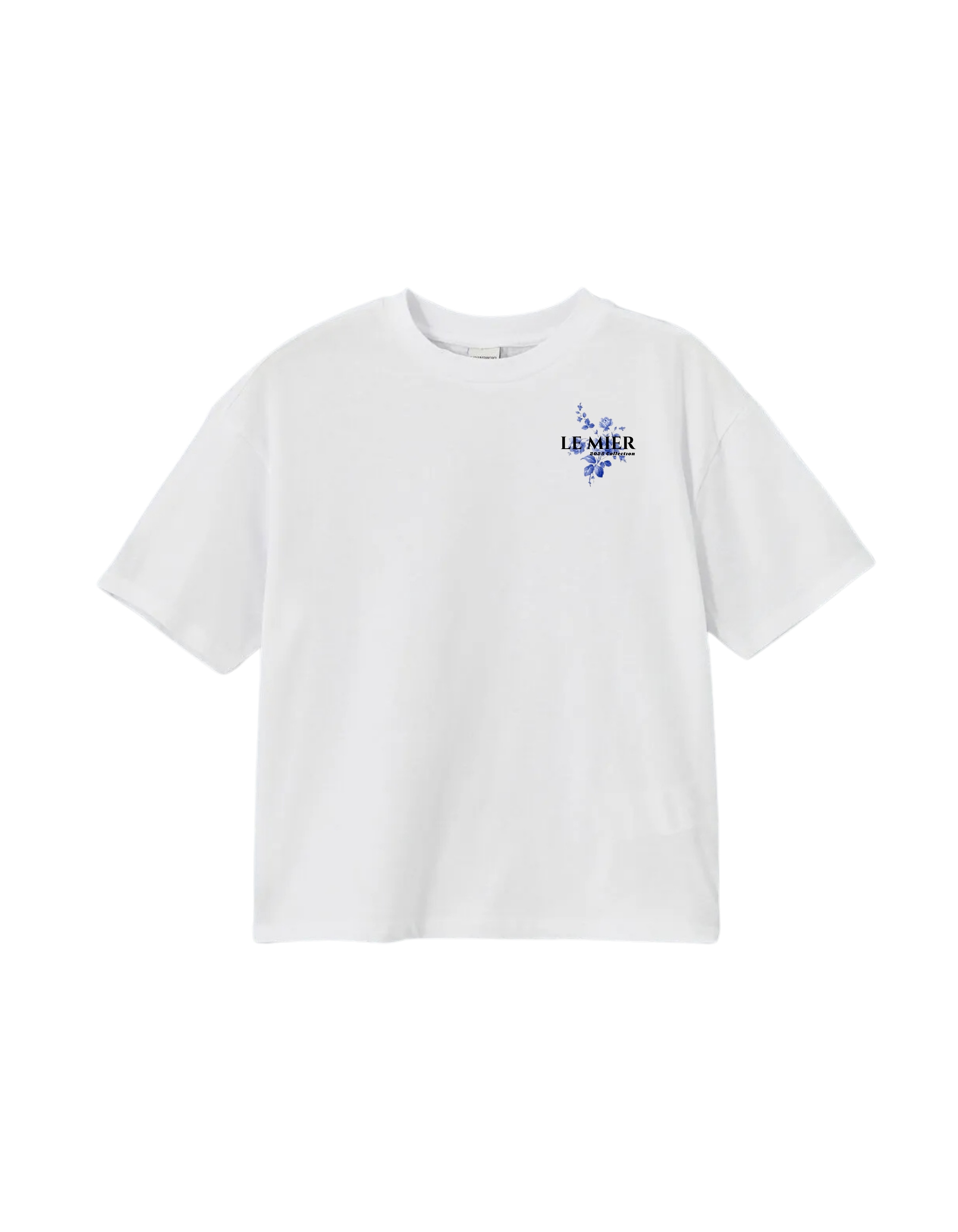 Zarafetin Çiçeği Oversize Beyaz T-shirt