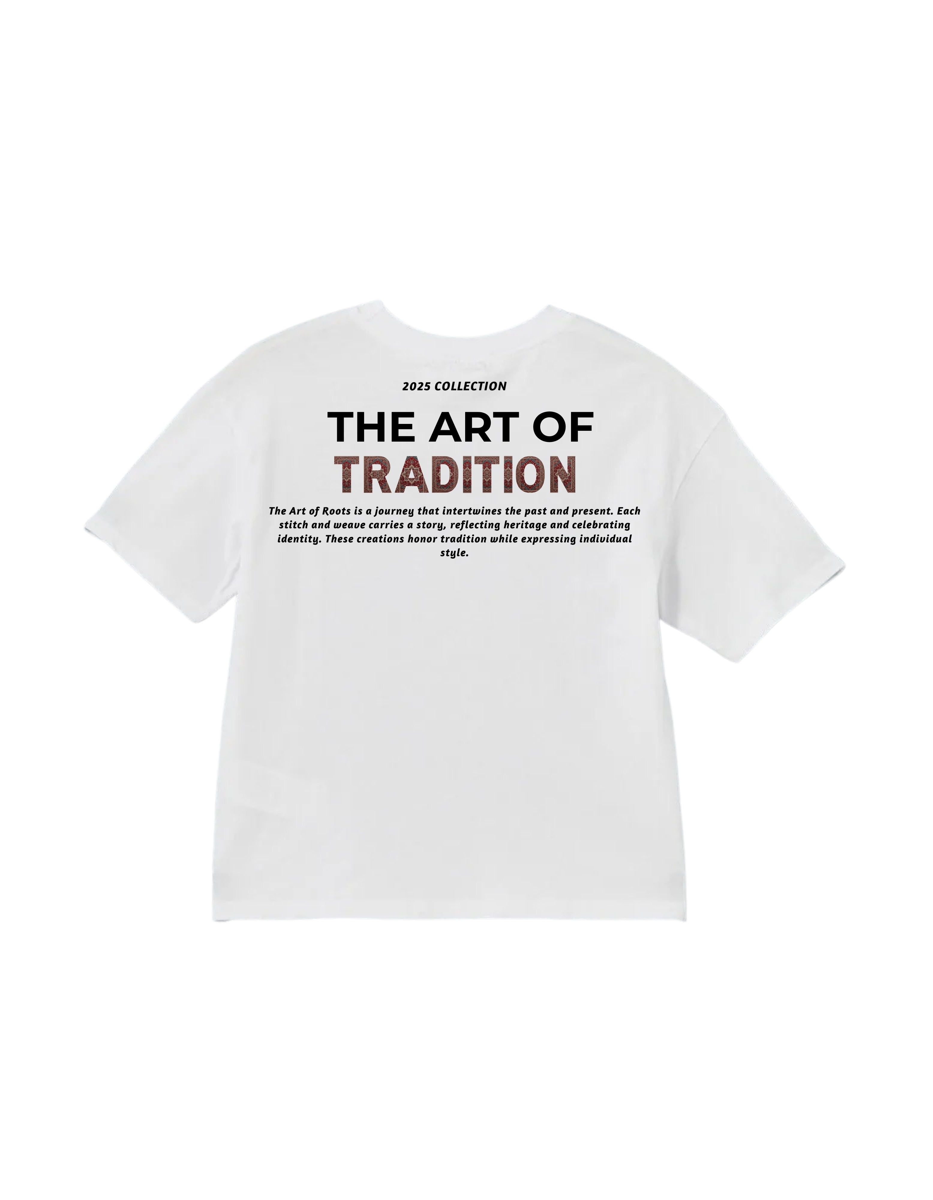 Köklerin Sanatı Oversize Beyaz T-shirt