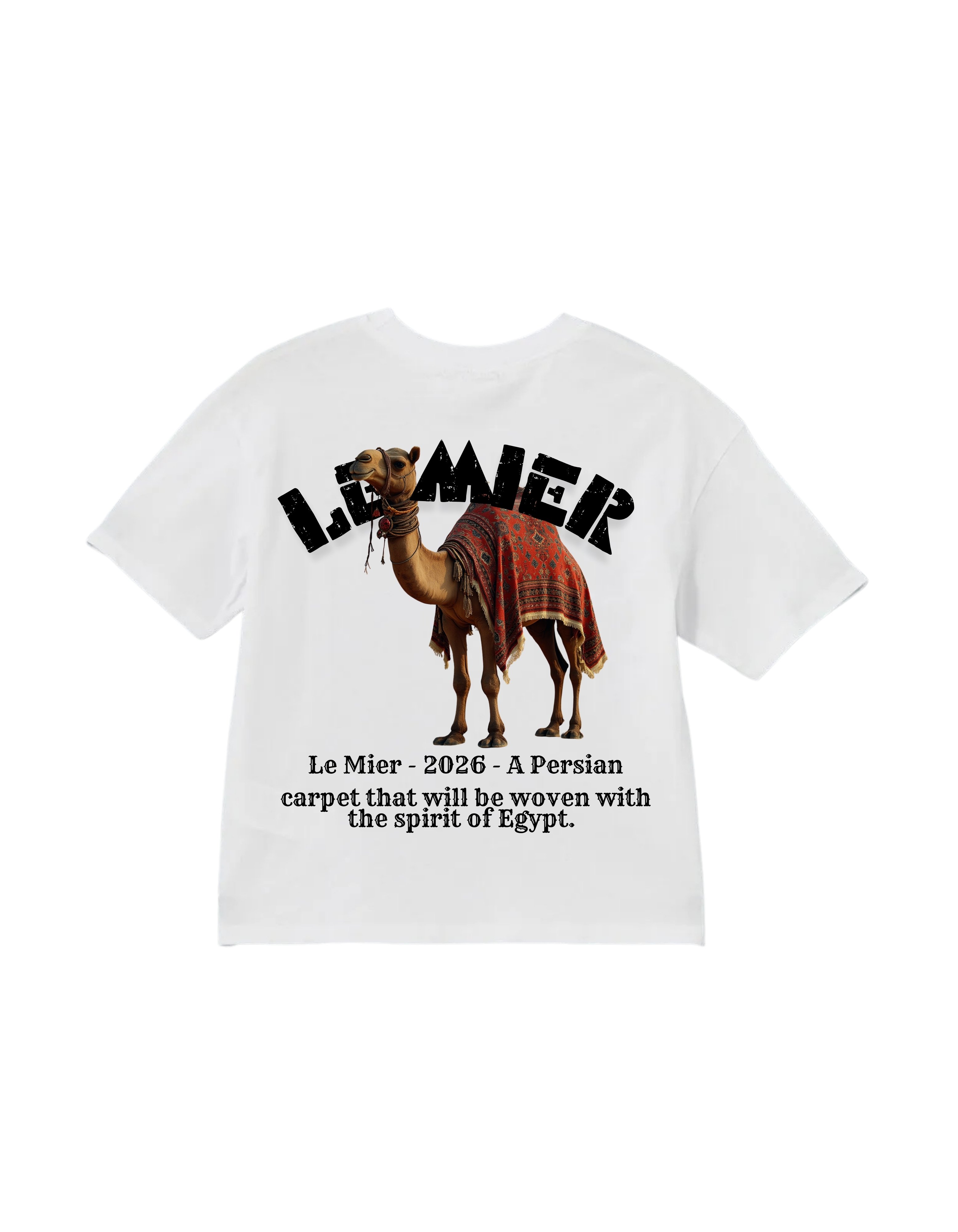 Yolculuk Dokusu Oversize Beyaz T-shirt