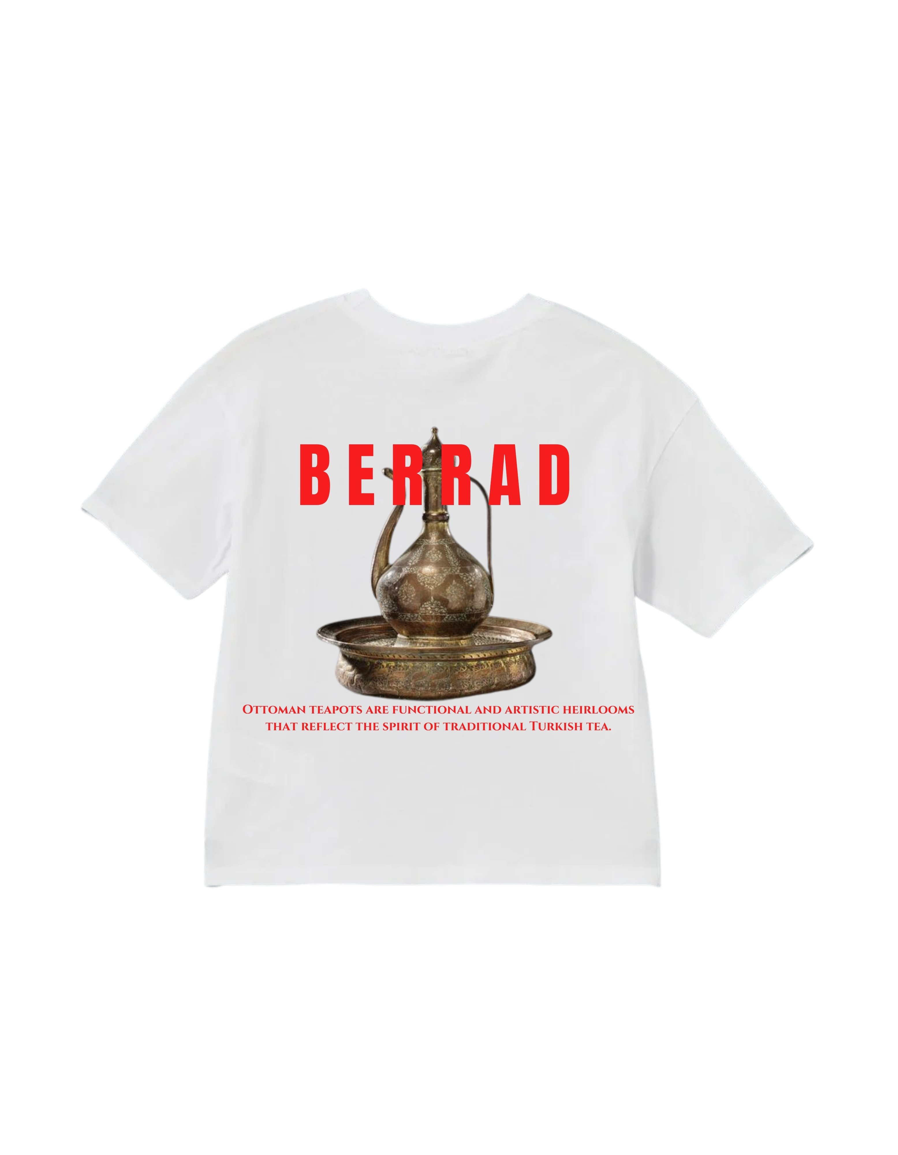 Sarayın Zarafeti Oversize Beyaz T-shirt