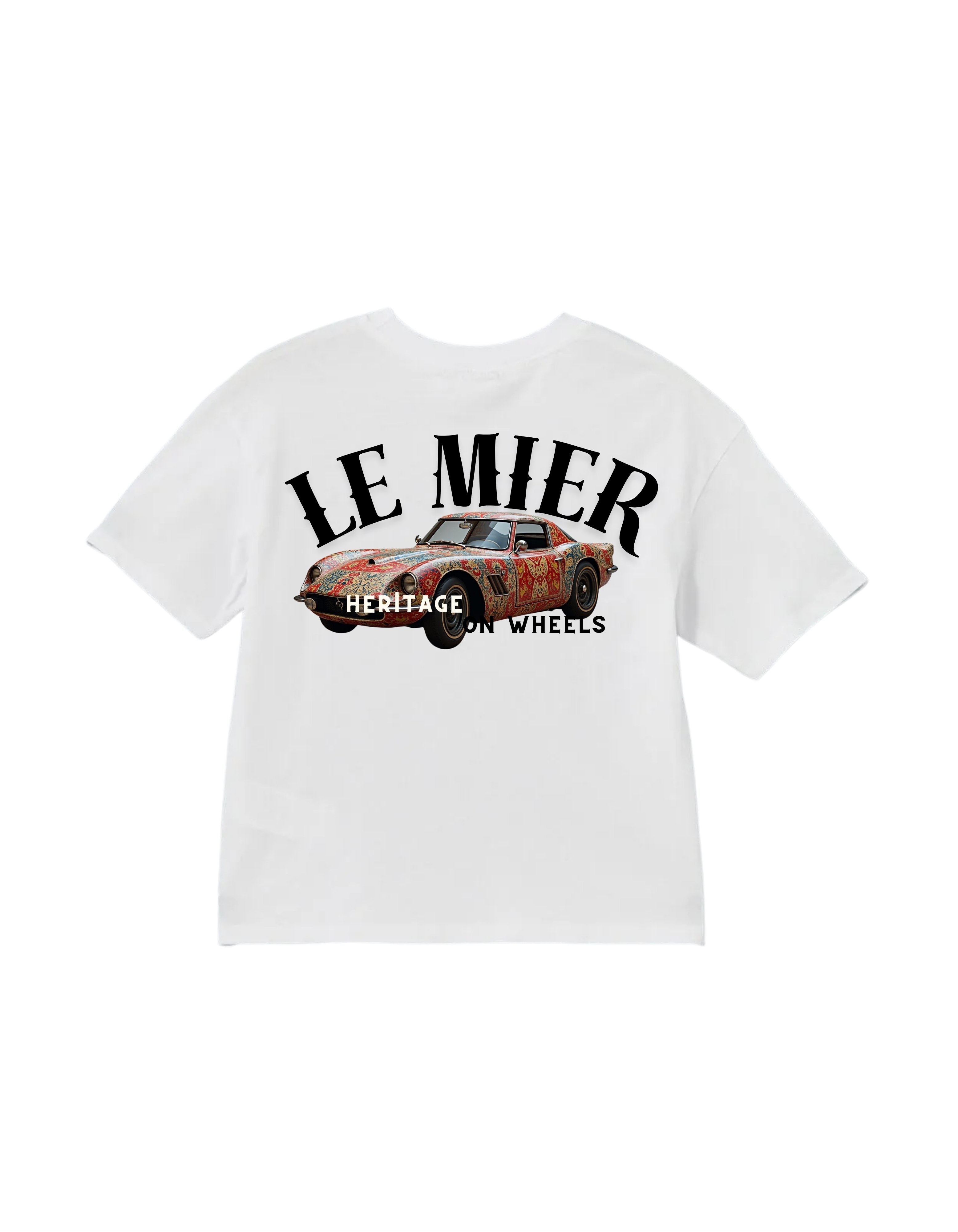 Retro Yolculuk Oversize Beyaz T-shirt