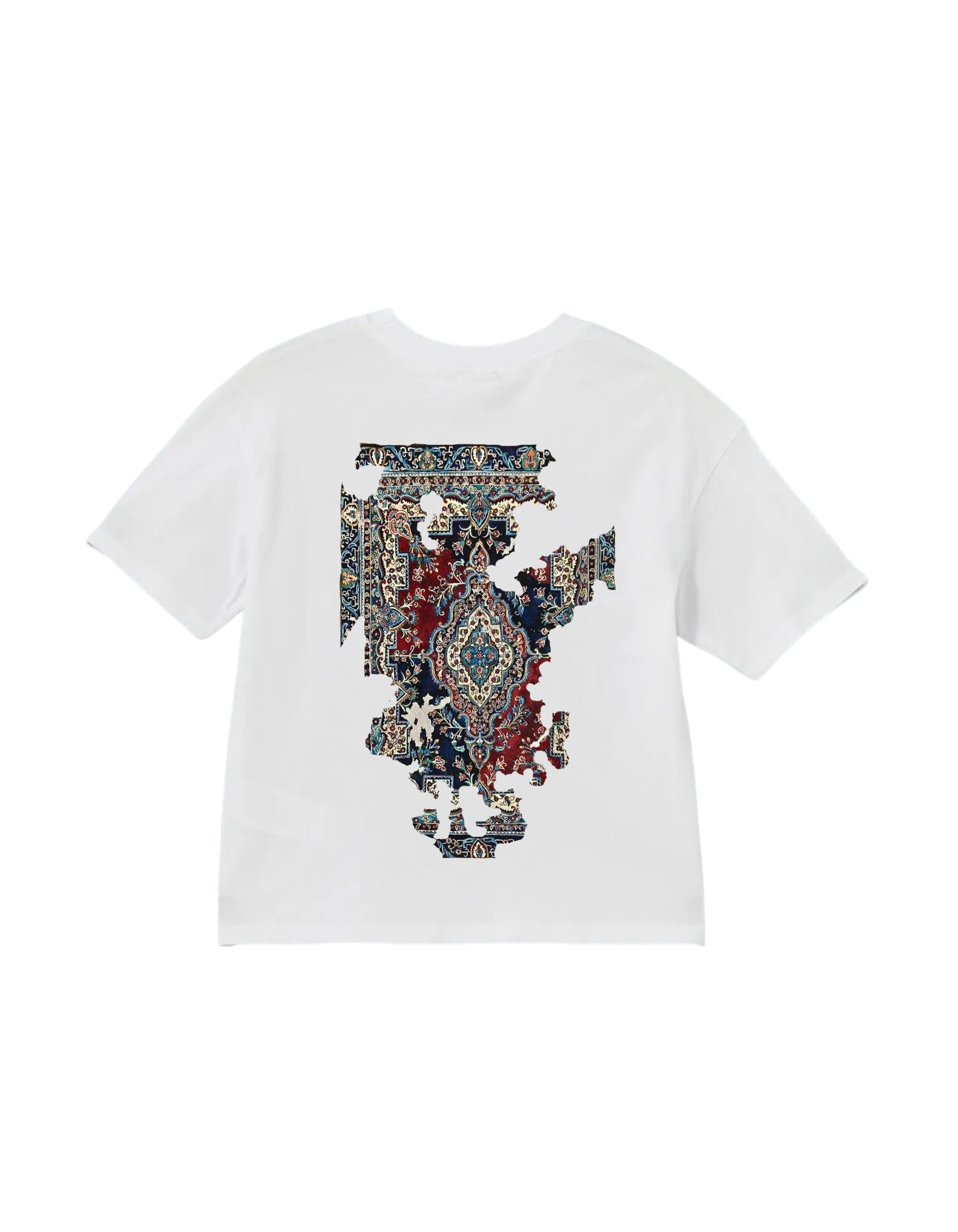 Kaybolan Miras Oversize Beyaz T-shirt
