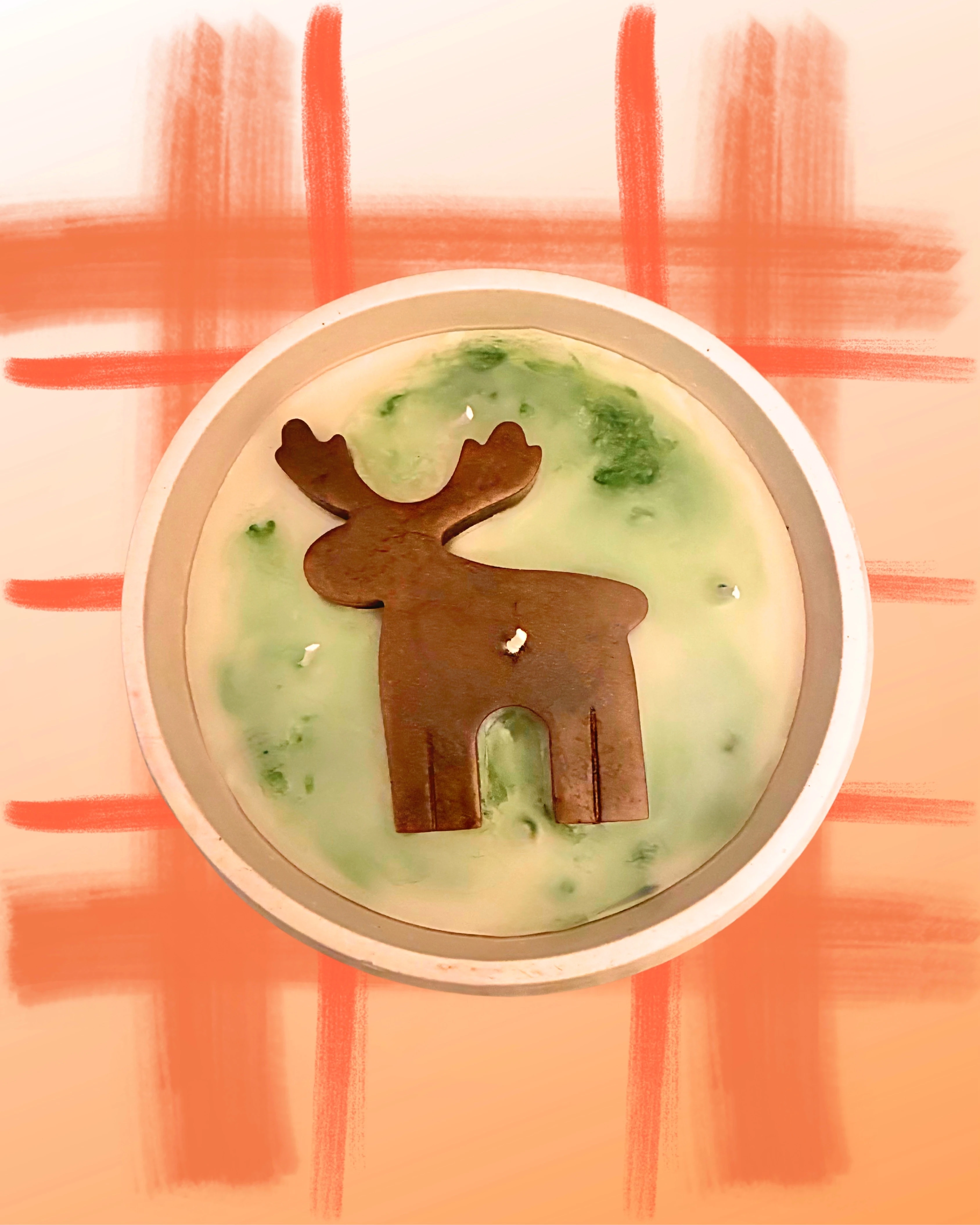 Yılbaşı Kokulu Geyik Mum  main variant image