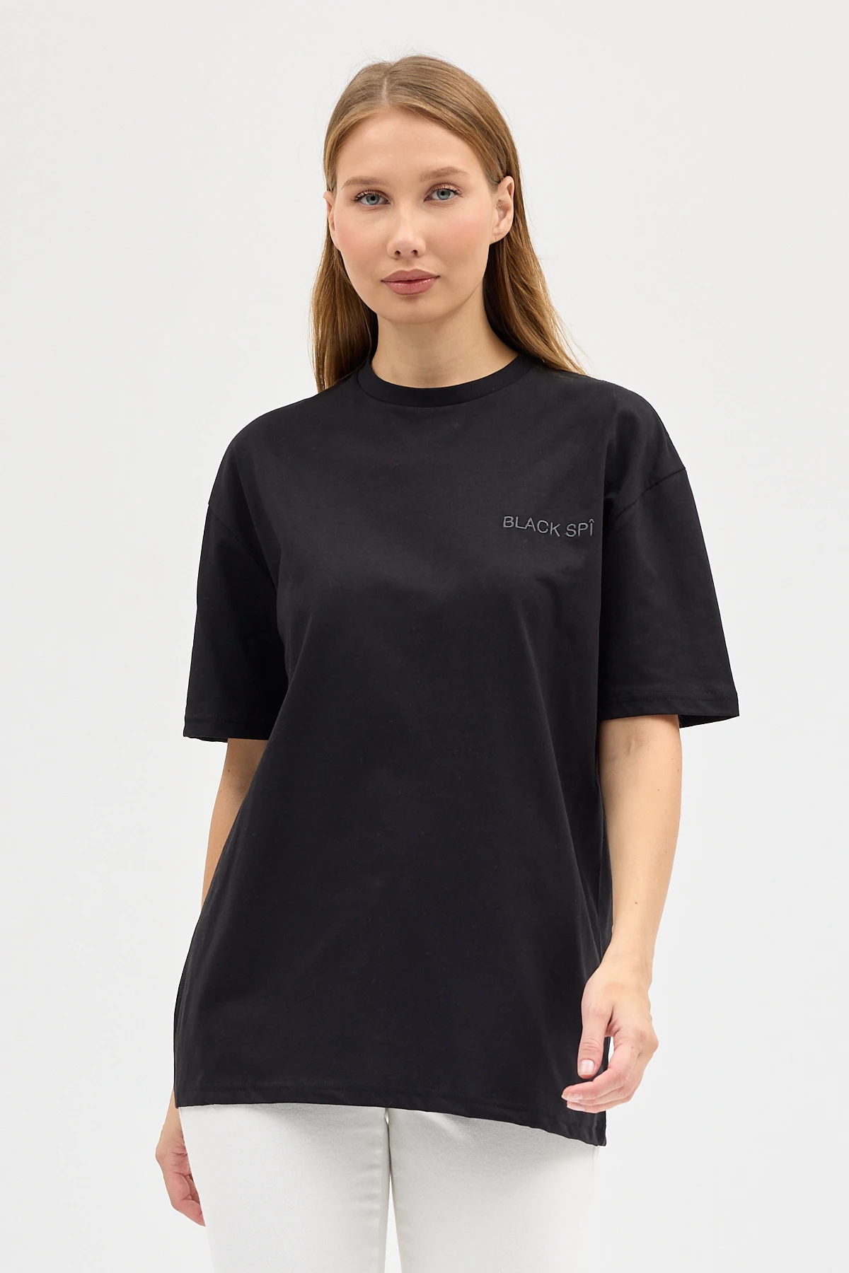 BLACK SPÎ Kadın Basic T-Shirt - Siyah
