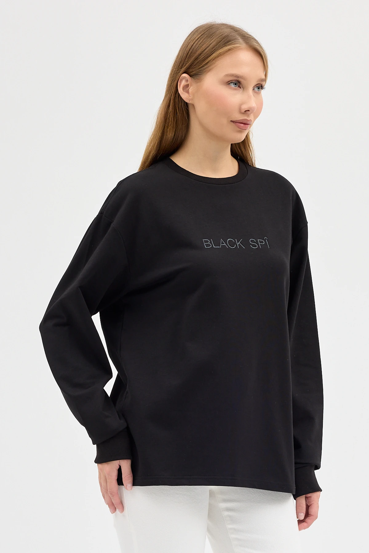 BLACK SPÎ Kadın Uzun Kollu Basic T-shirt