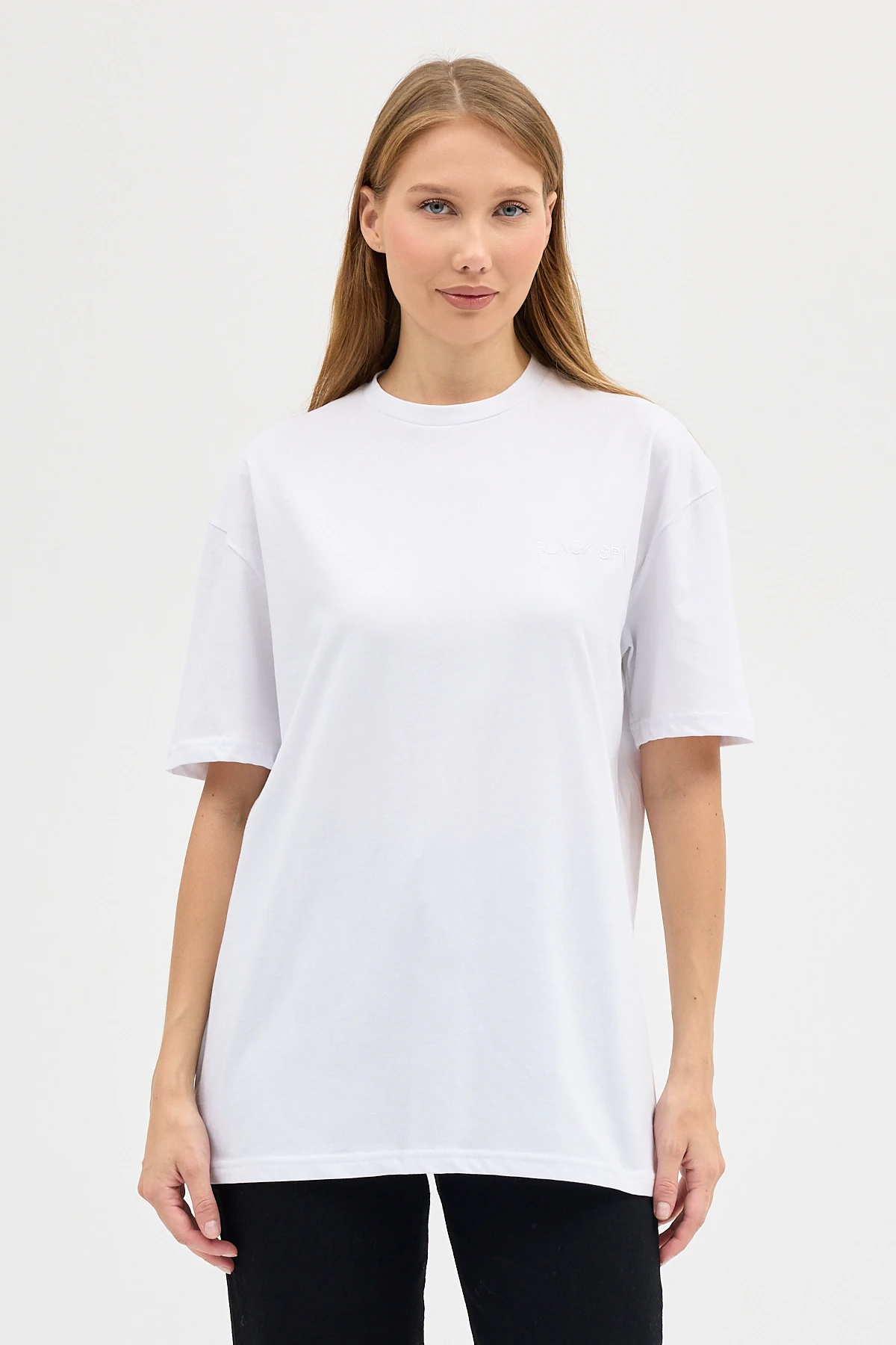 BLACK SPÎ Kadın Basic T-Shirt - Beyaz