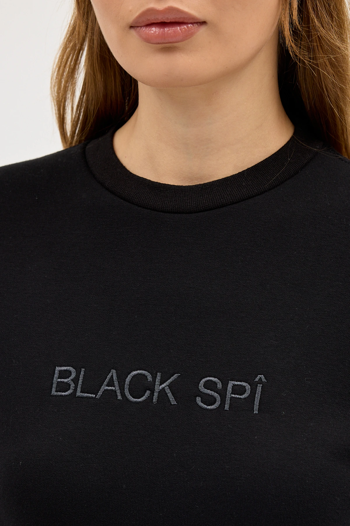 BLACK SPÎ Kadın Şardonlu Basic Sweatshirt