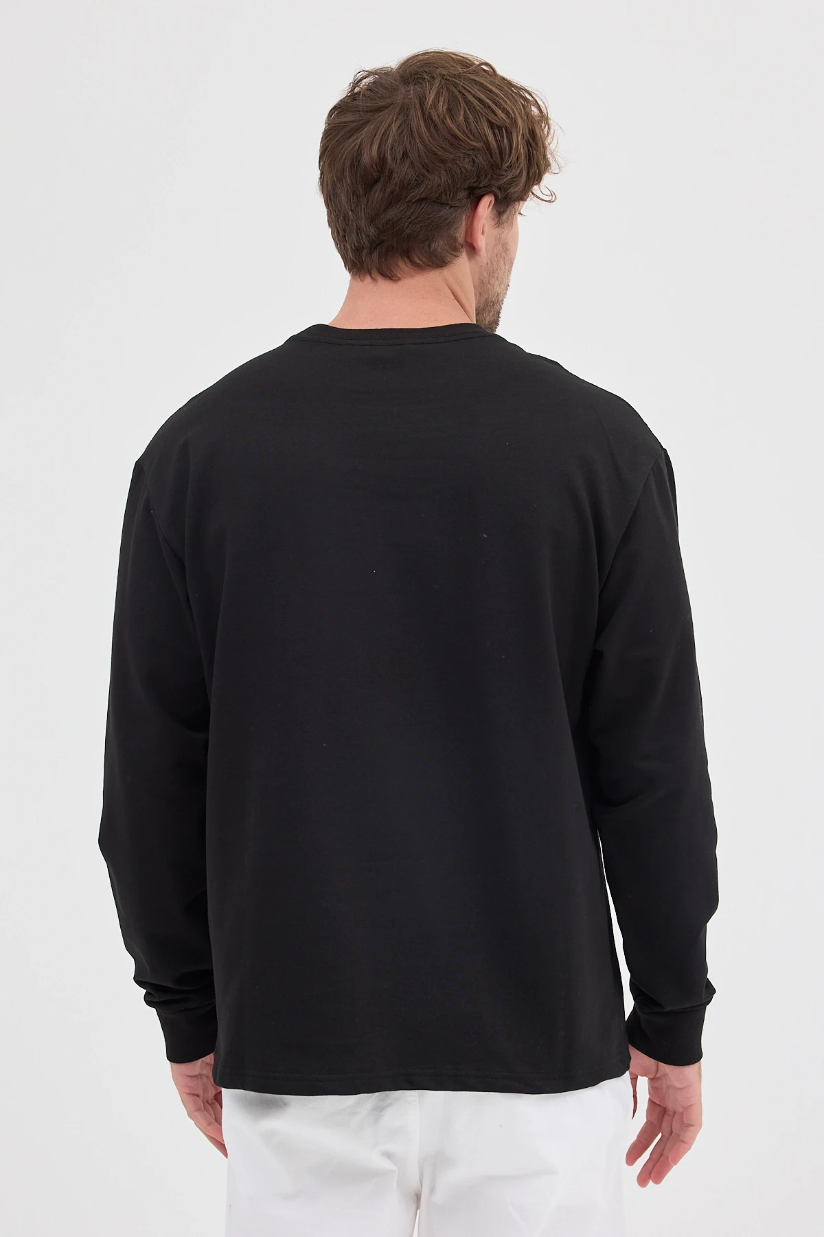 BLACK SPÎ Erkek Uzun Kollu Basic T-shirt