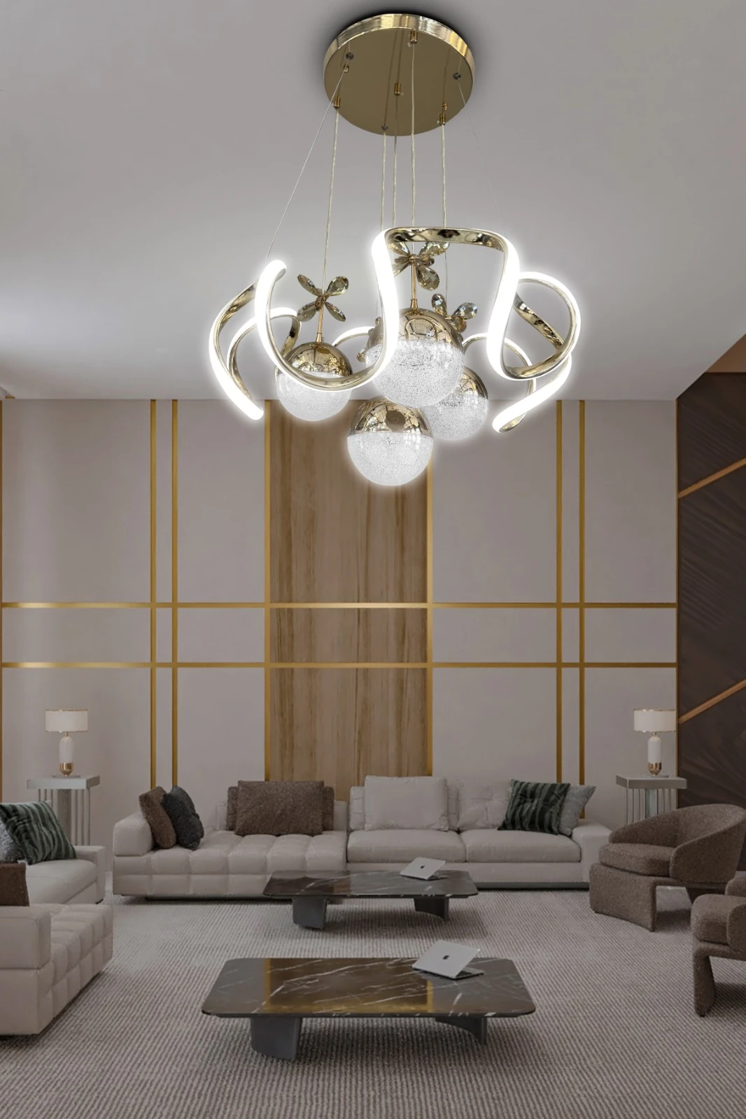 Arya 4 Toplu Sarkıt Led Avize