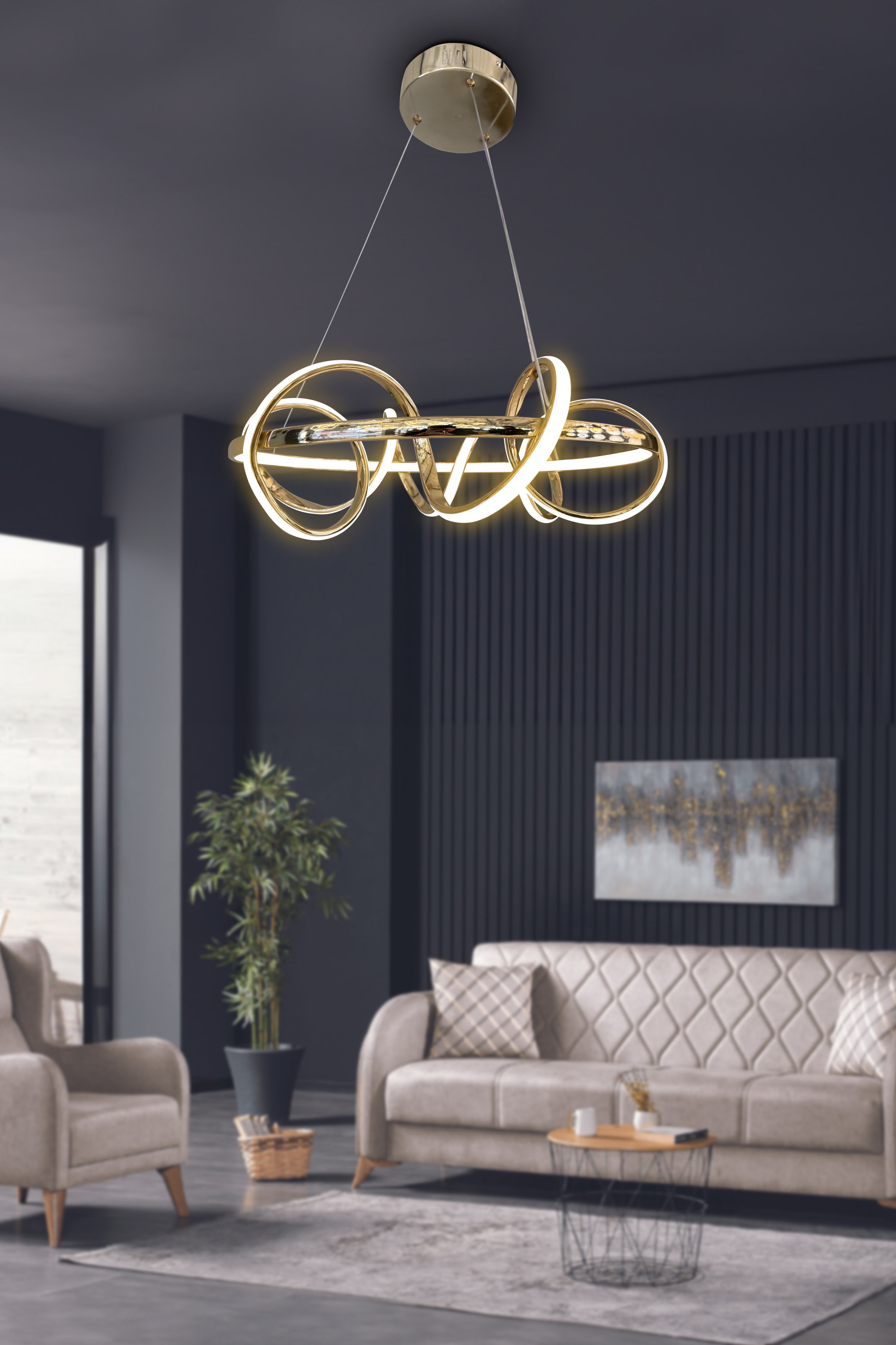 Kuzey 50 cm Led Avize
