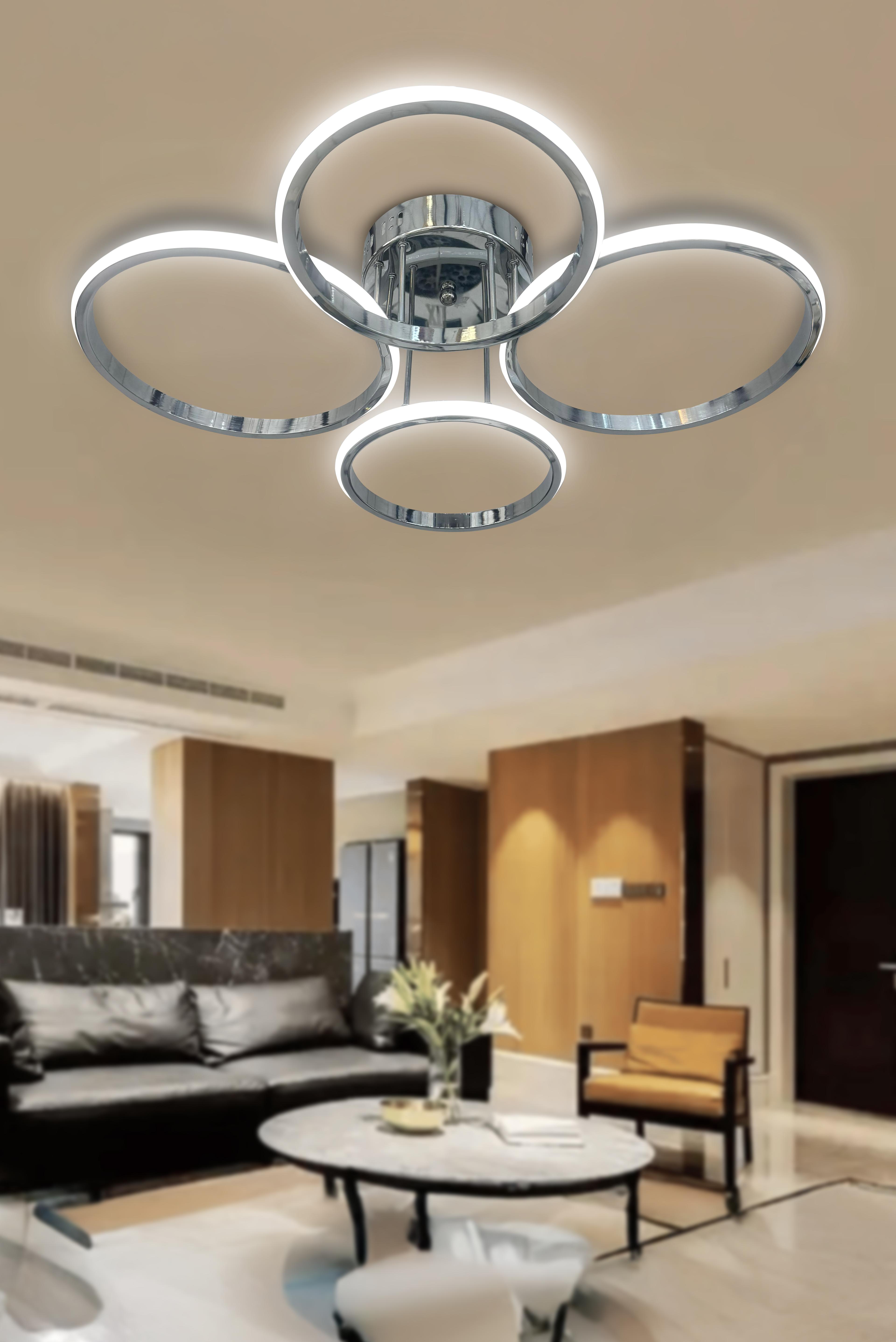 Negro 4'Lü Plafonyer Led Avize