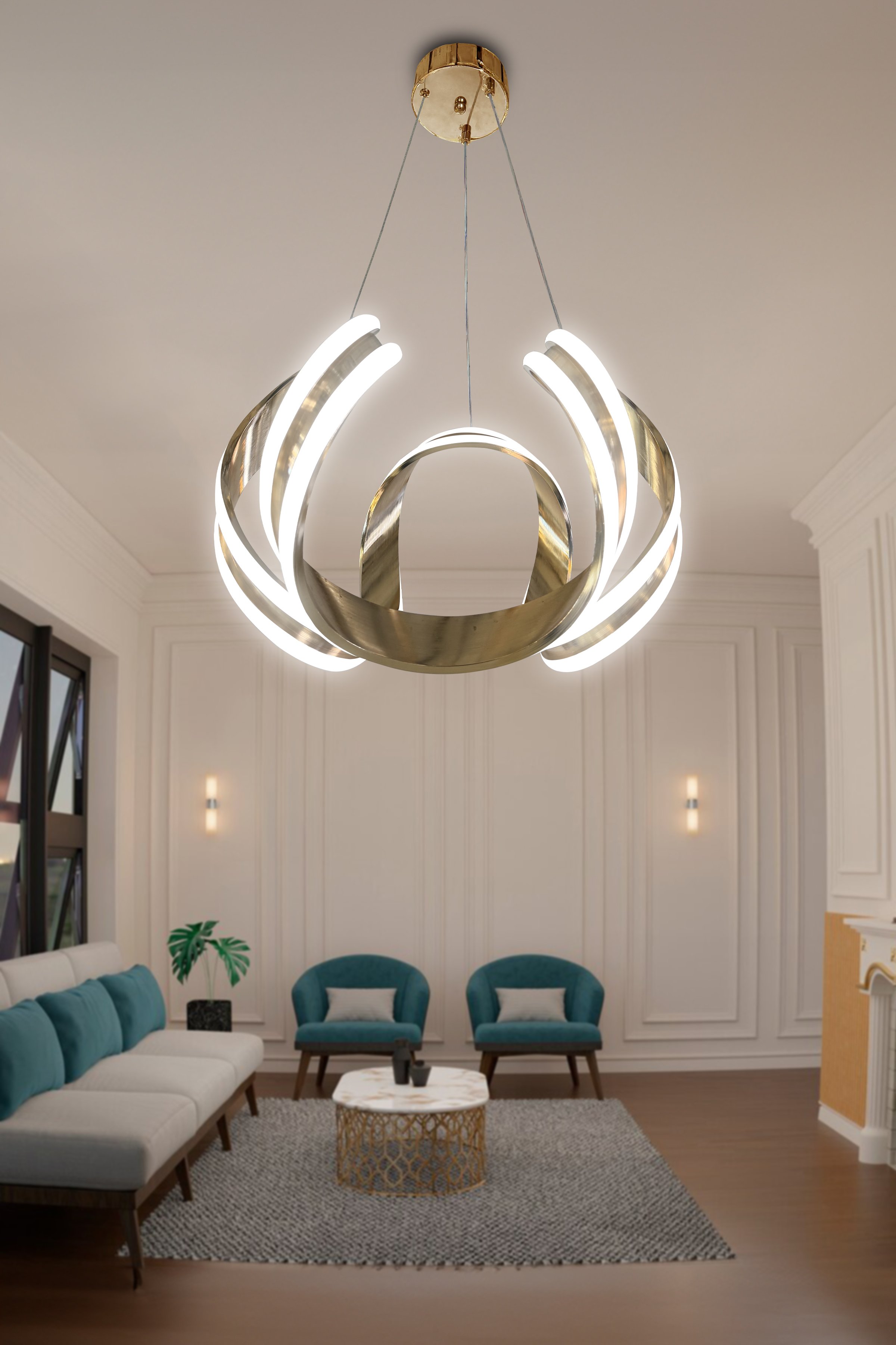 Arya Çift Yönlü Sıralı Led Avize