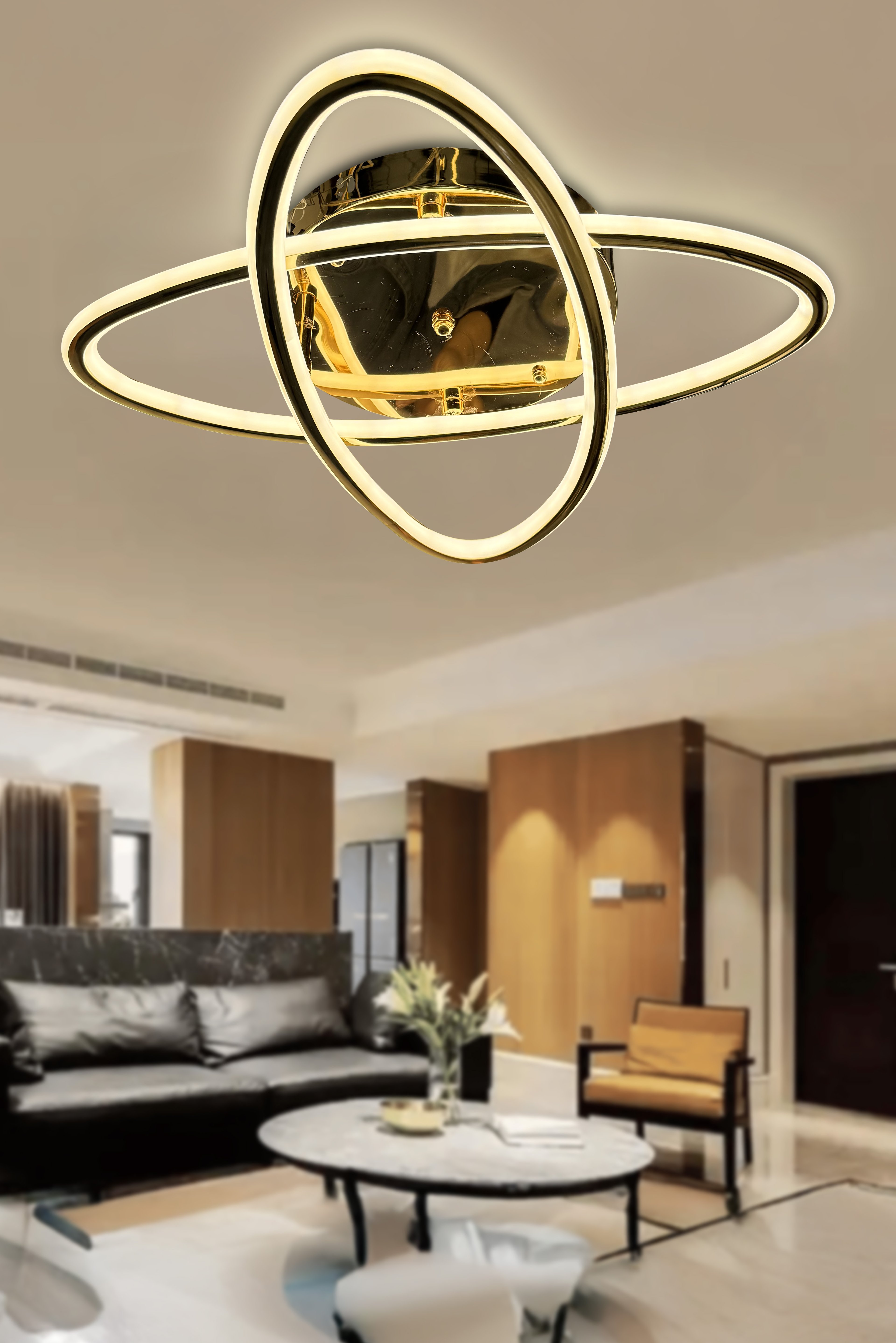 Atom 2'li Çift Yönlü İthal Modern Yüksek Işık Güclü Led Avize