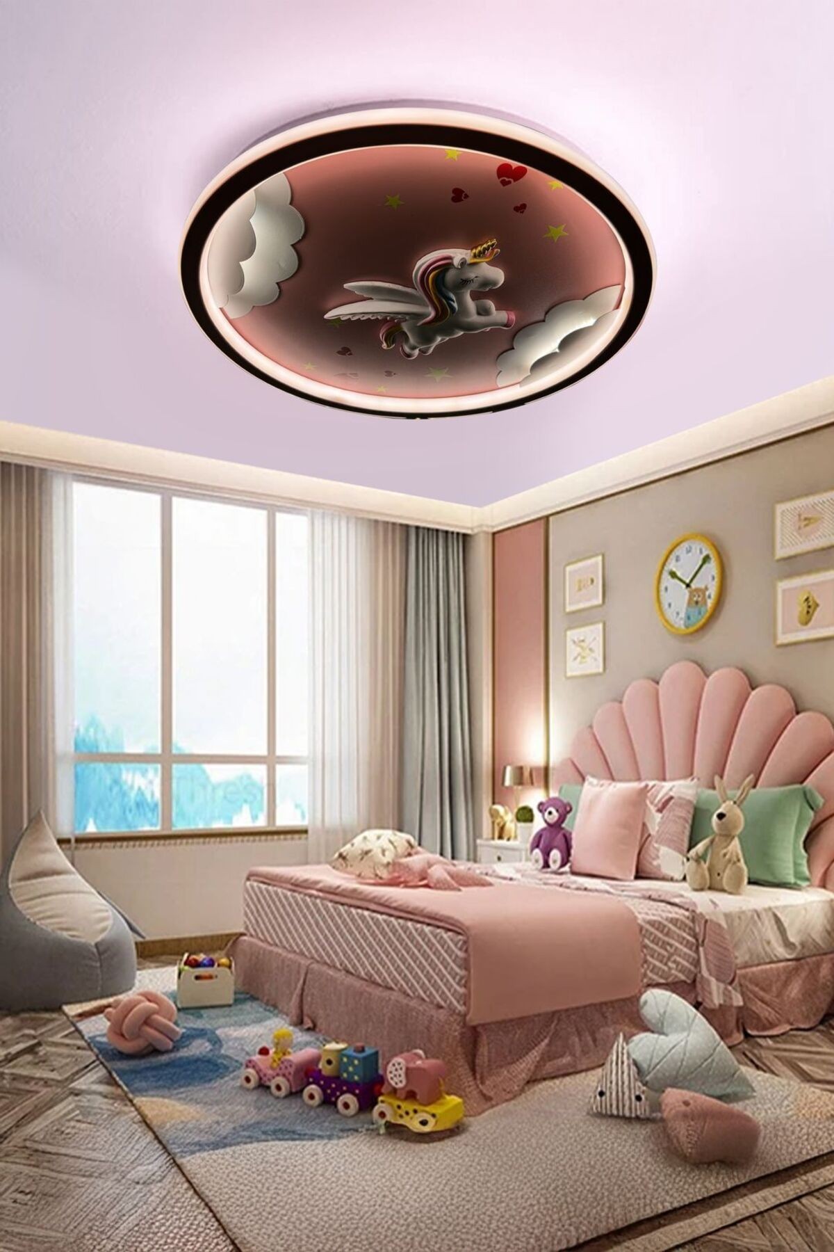 Modern Plafonyer Erkek-Kız Çocuk Odası Avizesi ( gece lambası modlu ) Led Avize