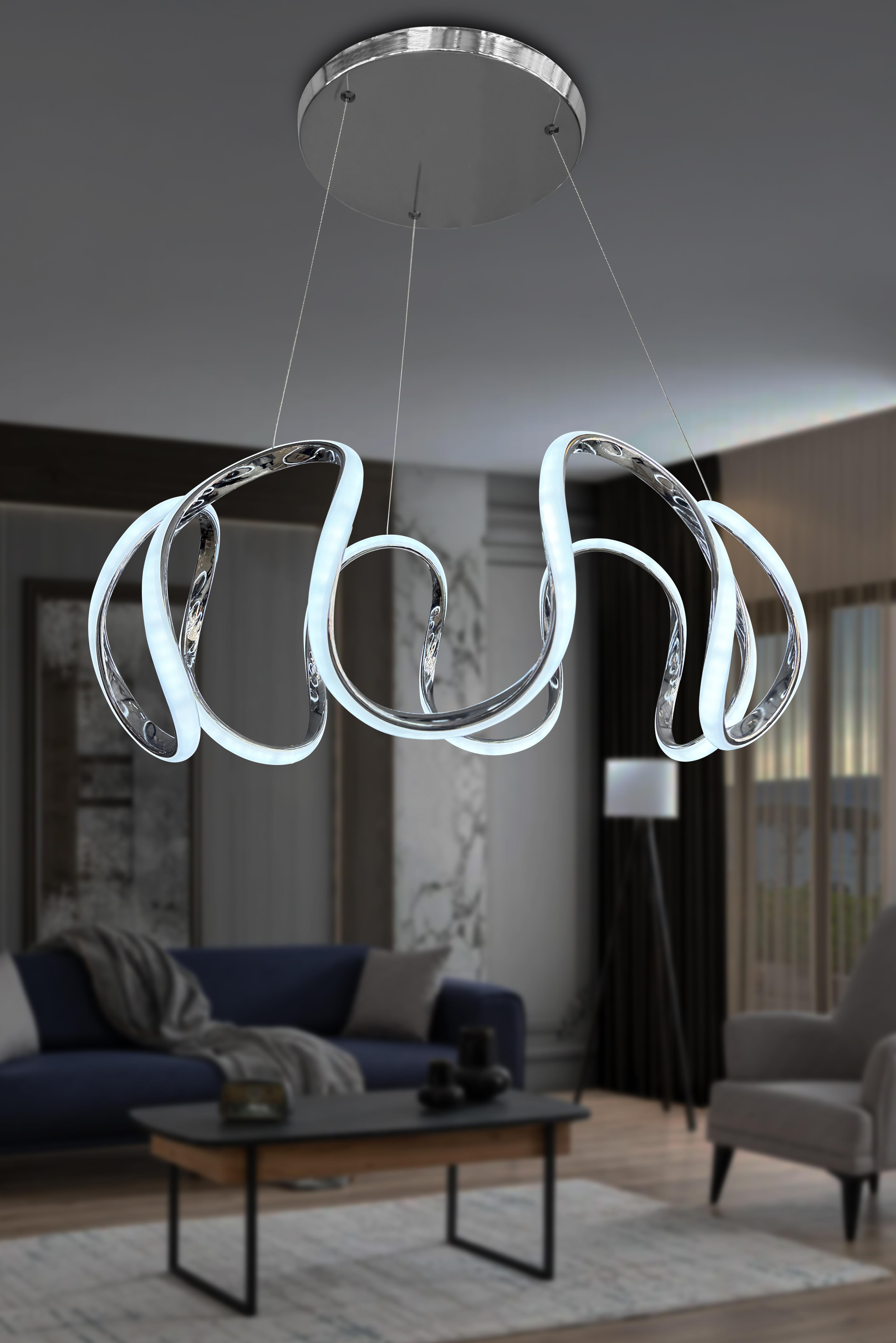 Arya Topsuz Led Avize 3 mt - Salon & Oturma Odası Avizesi