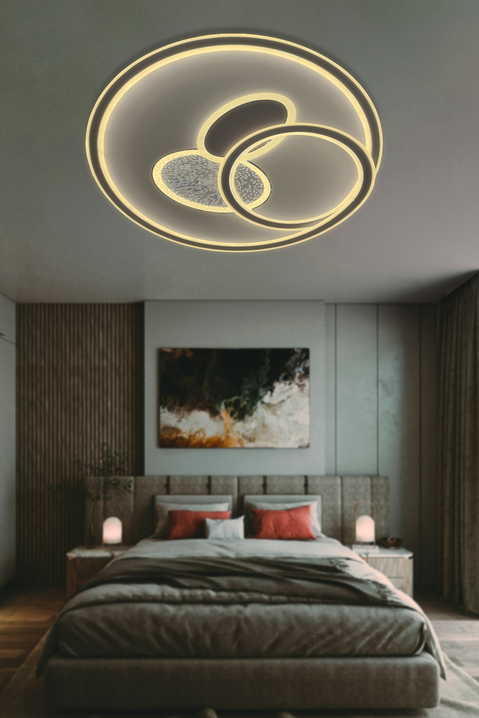 Led Plafonyer Avize Model 8017