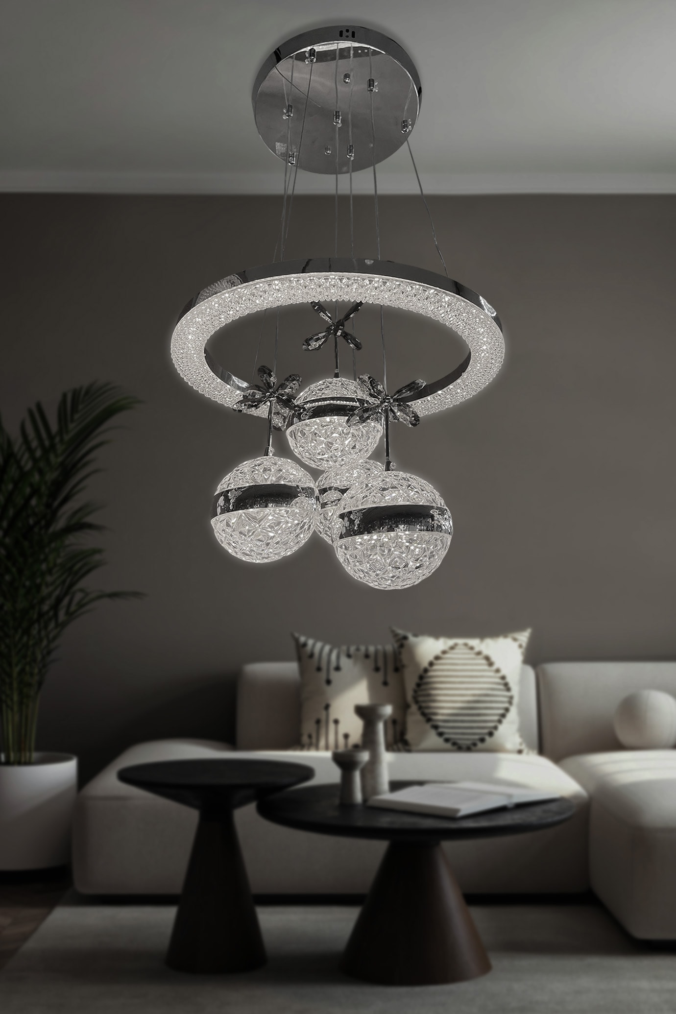 Lina 4 lü Modern Sarkıt Led Avize
