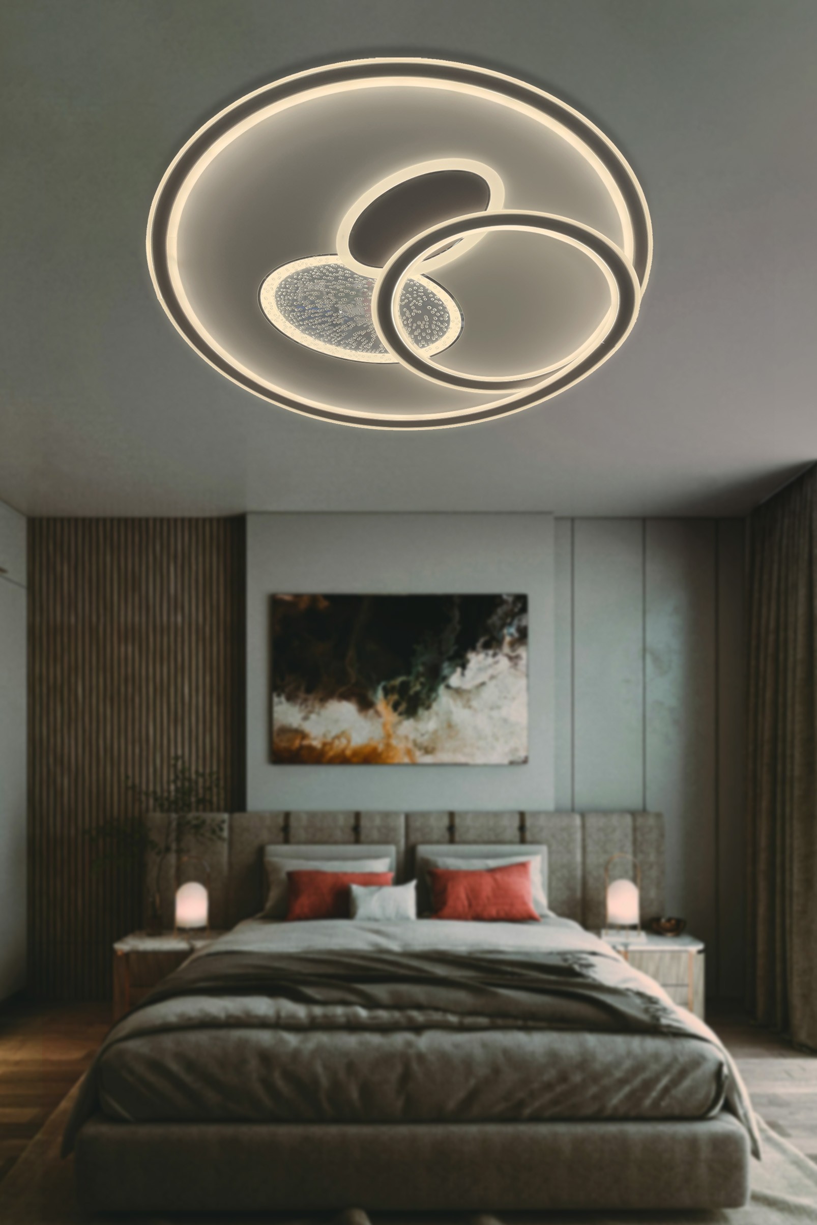 Led Plafonyer Avize Model 8017