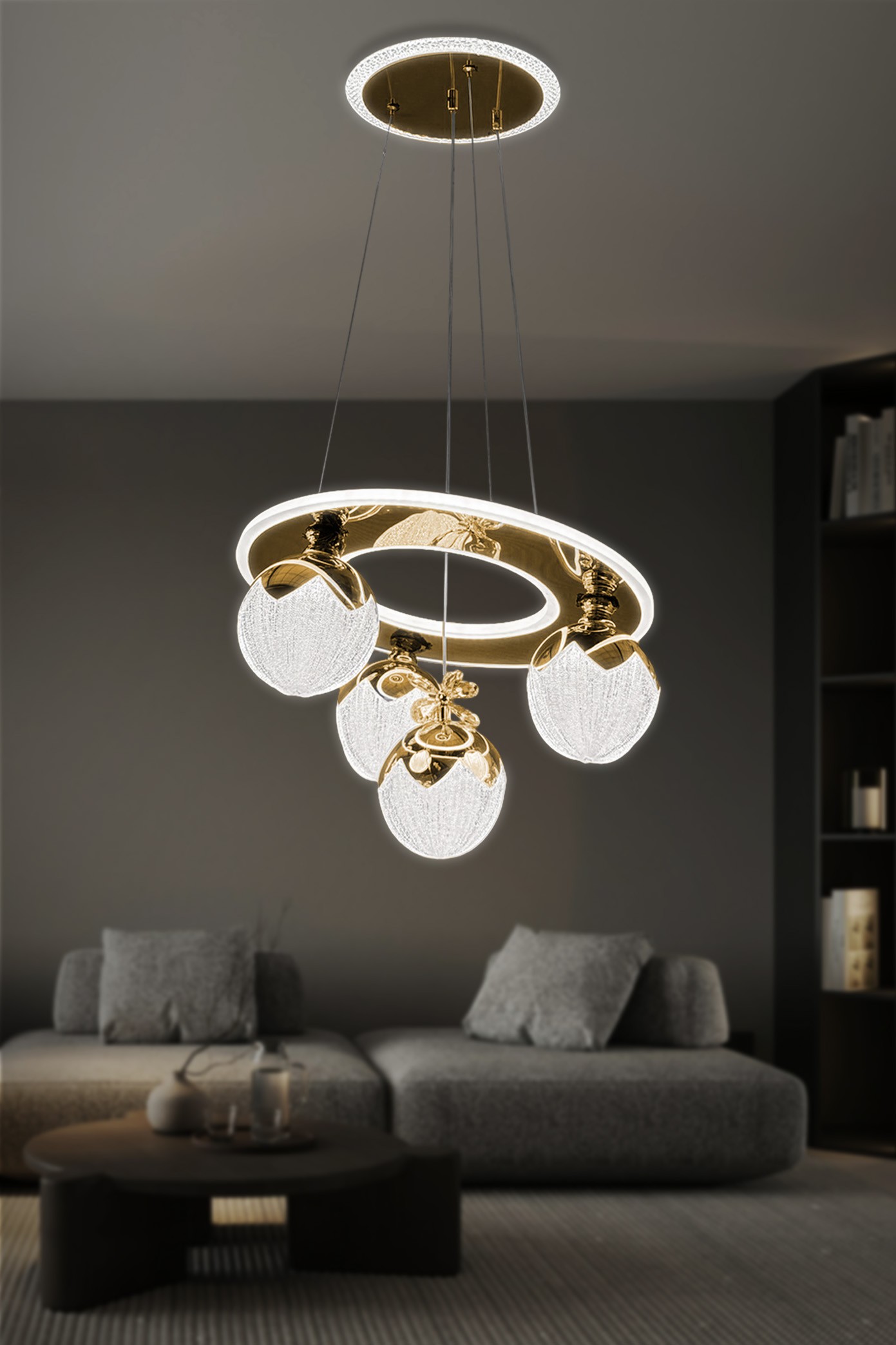 Nova 4 Toplu Modern Sarkıt Led Avize