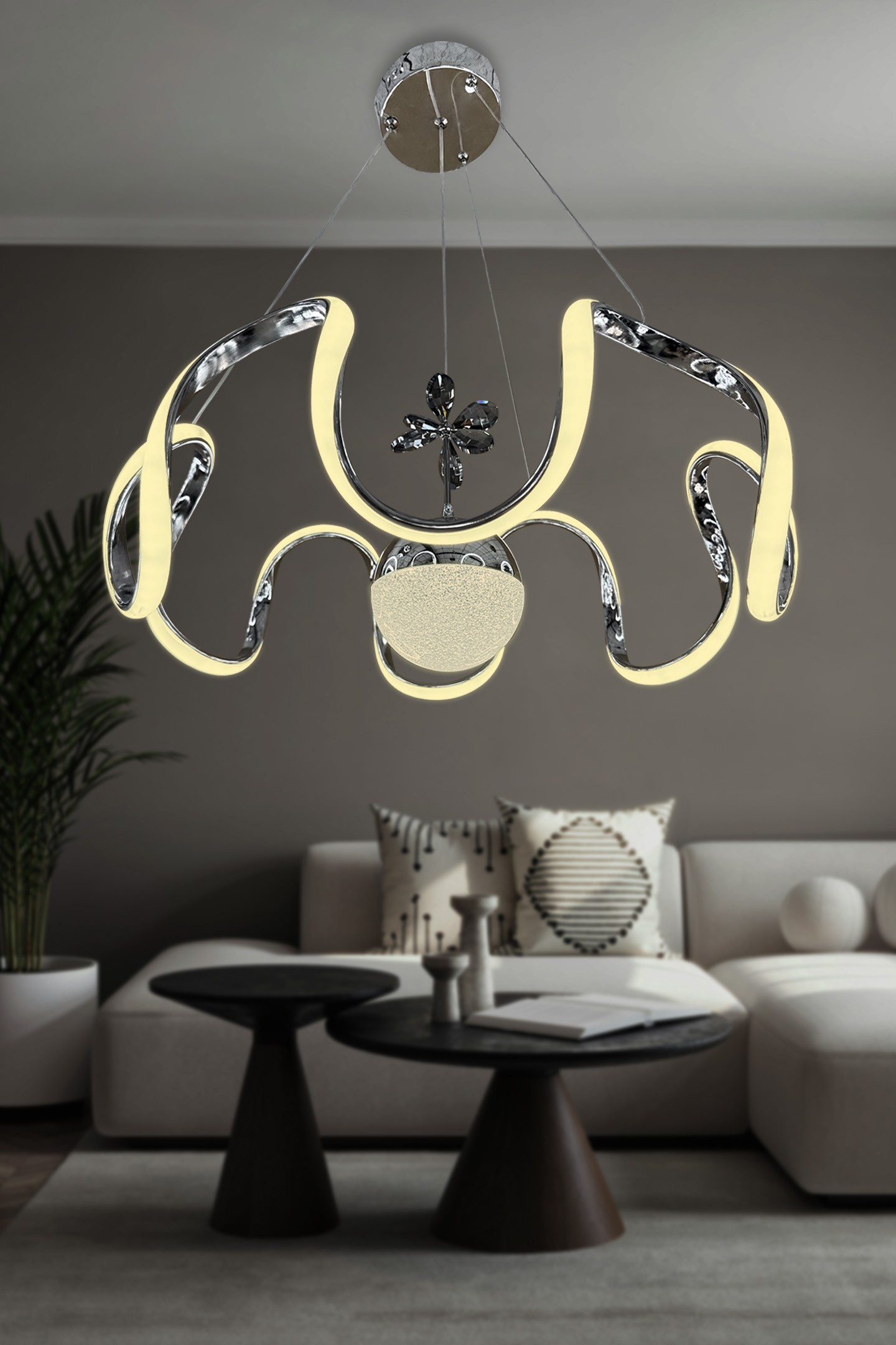 Arya Tek Toplu Led Avize 3 mt
