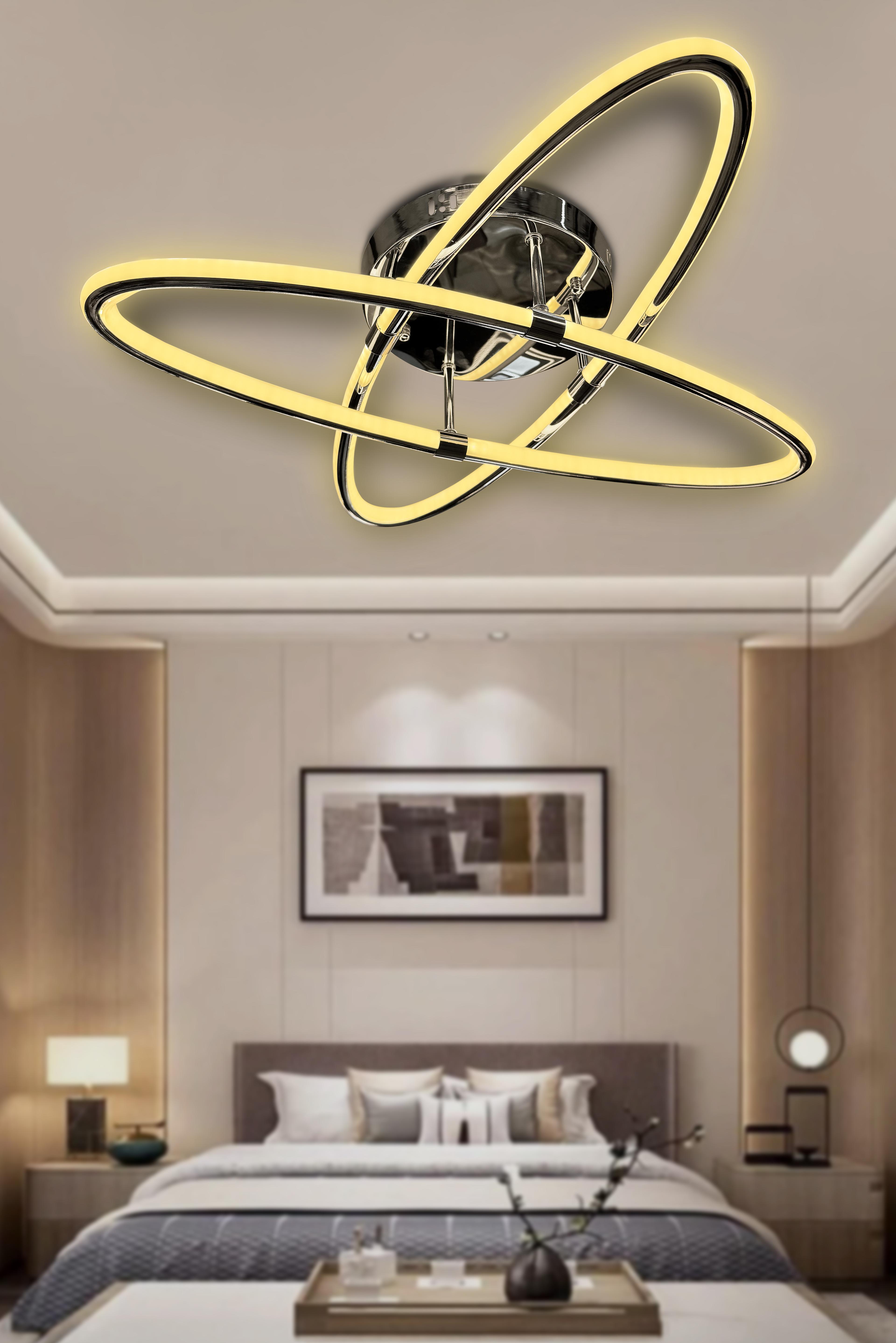 Atom 2 Kollu Çift Yönlü Kumandalı İthal Modern Yüksek Işık Güclü Led Avize