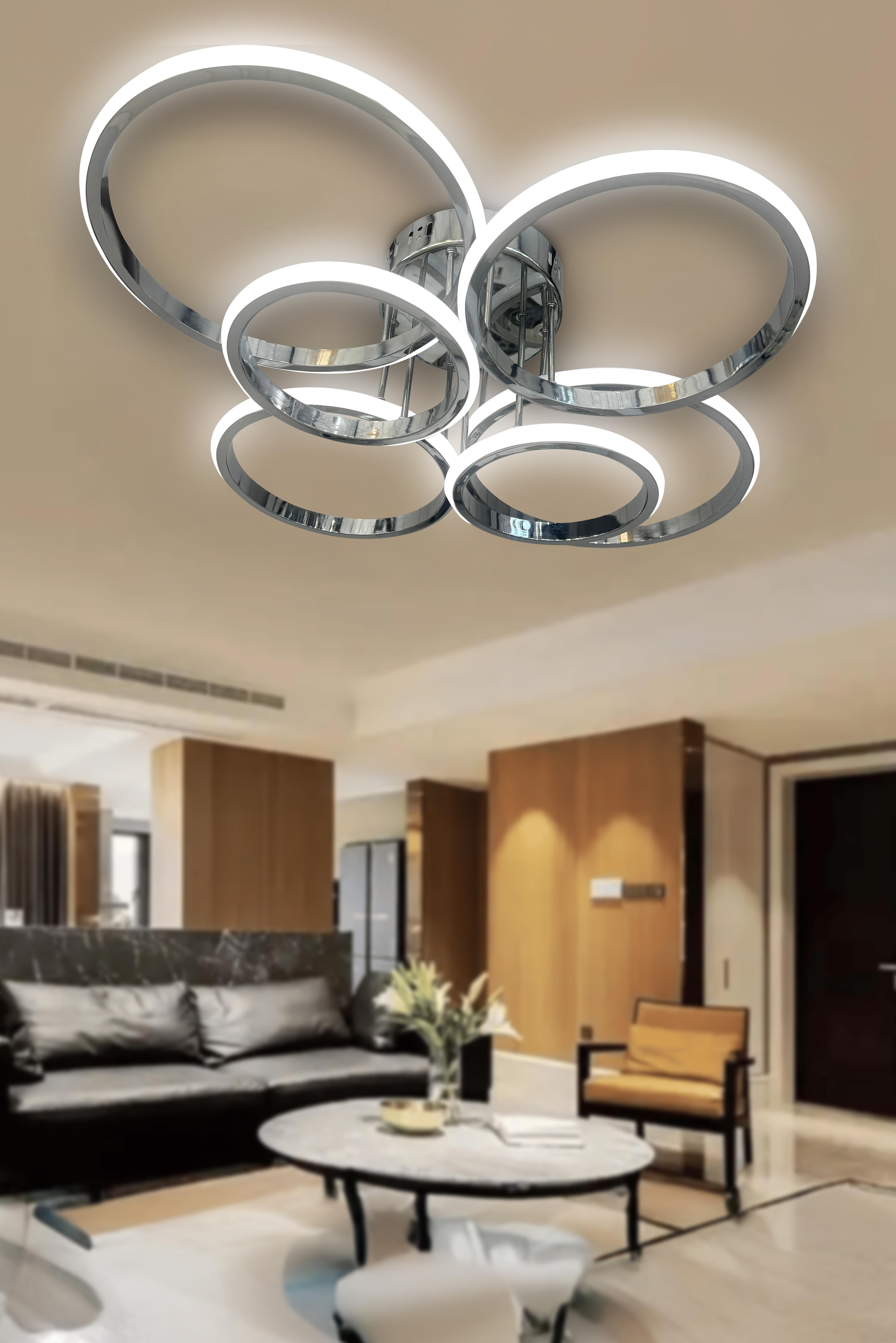 Negro 6'Lı Plafonyer Led Avize