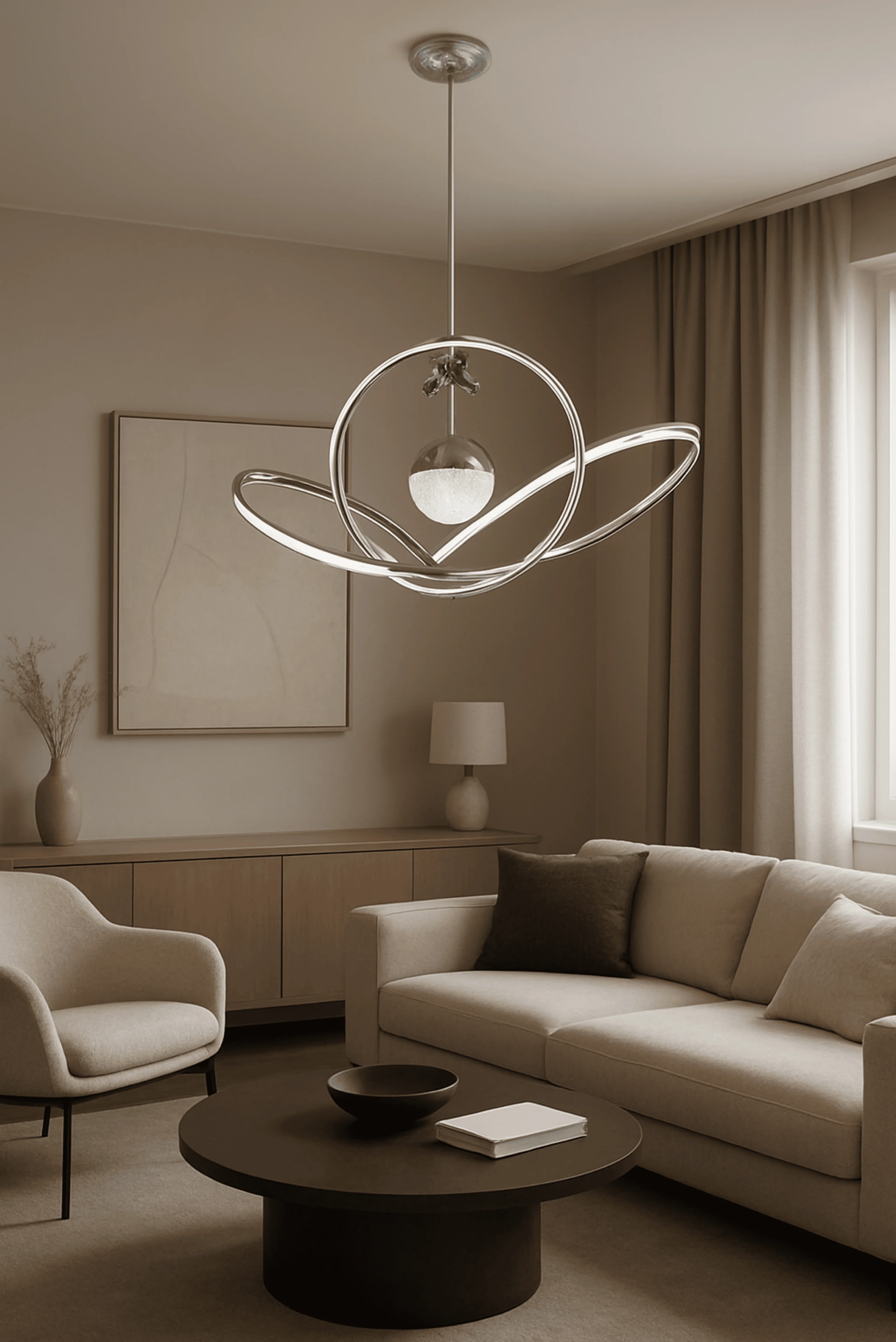 Papyon Toplu Modern Sarkıt Led Avize