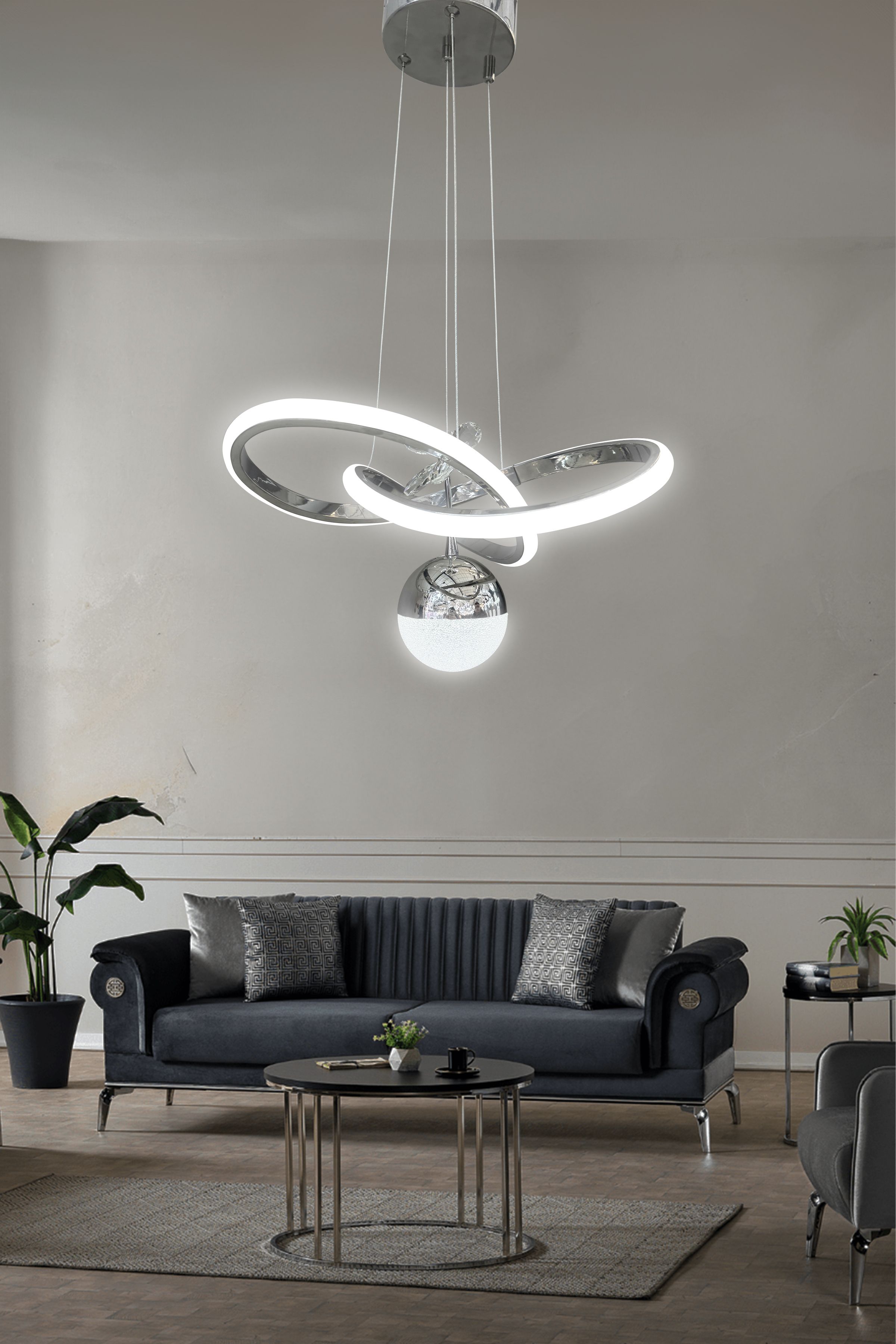 Kardelen Toplu Modern Sarkıt Led Avize