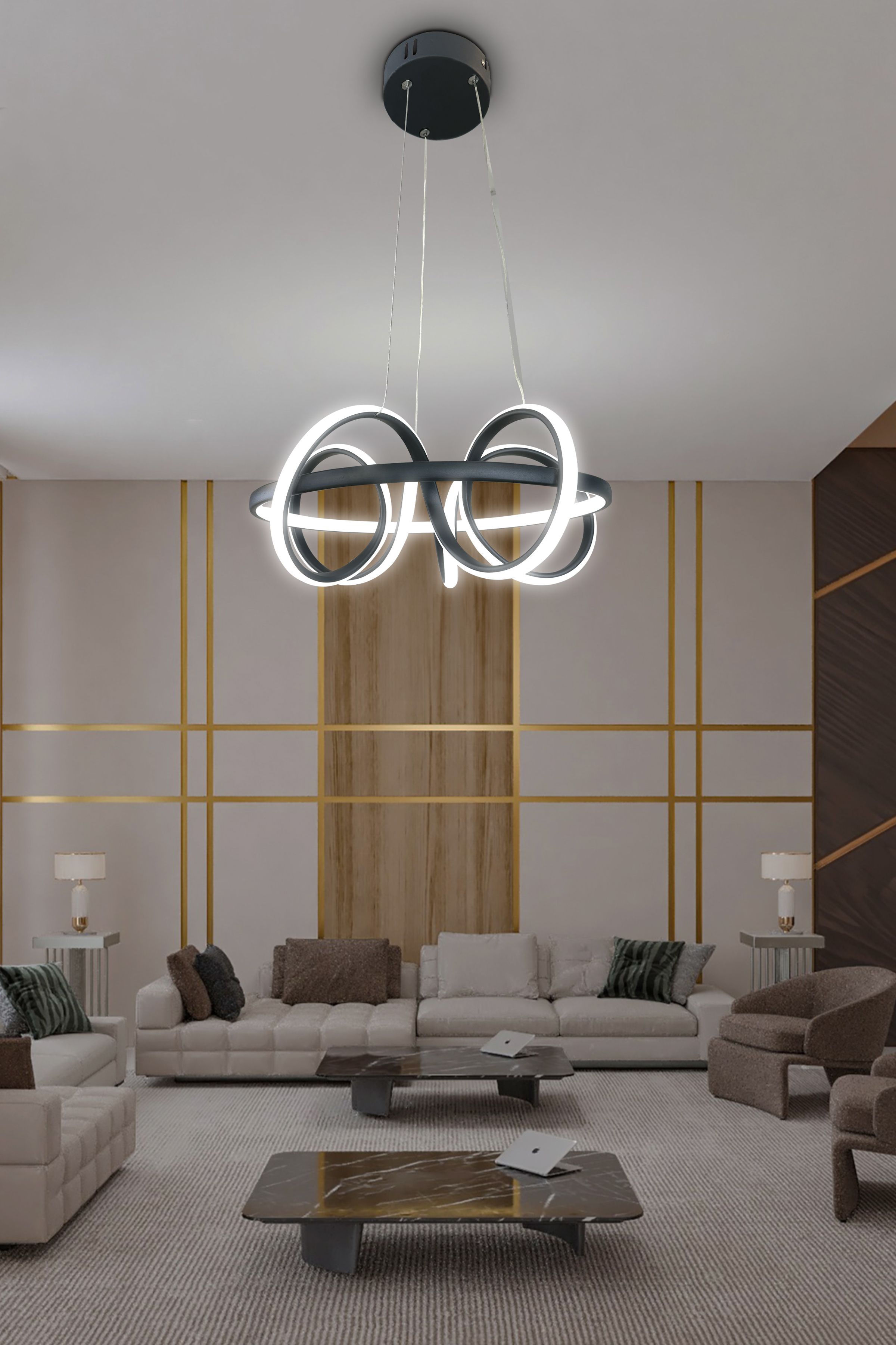 Kuzey Kıvrım Modern Sarkıt Led Avize