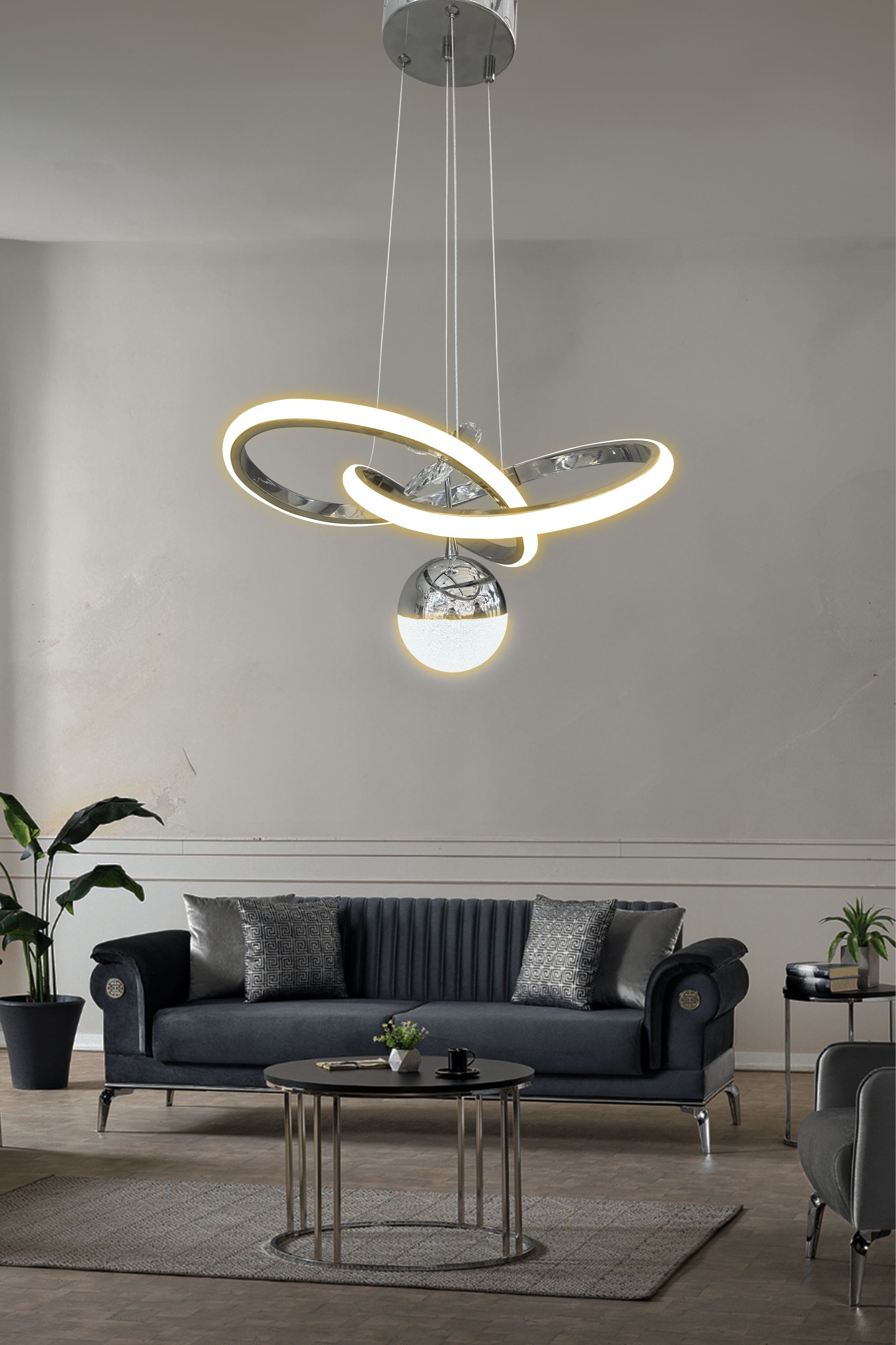 Kardelen Toplu Modern Sarkıt Led Avize