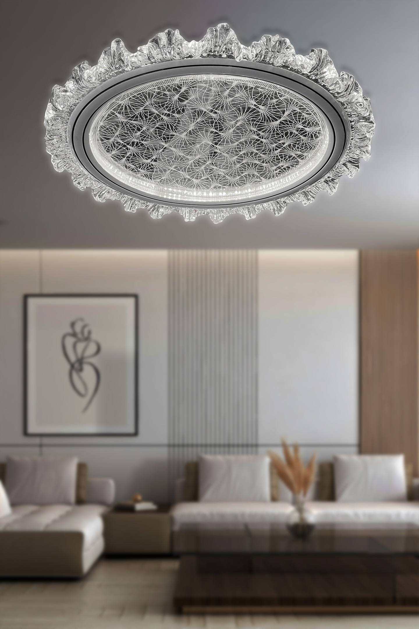 Vella Plafonyer Kumandalı Led Avize