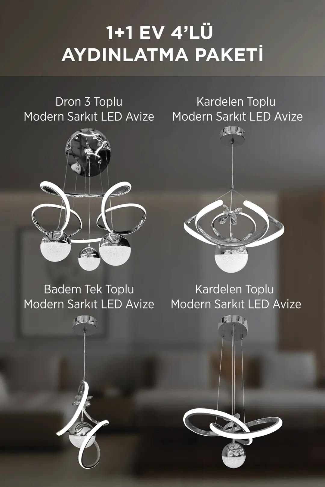 Eve ライト セット売り 1 + 1 Ev Aydınlatma Paketleri