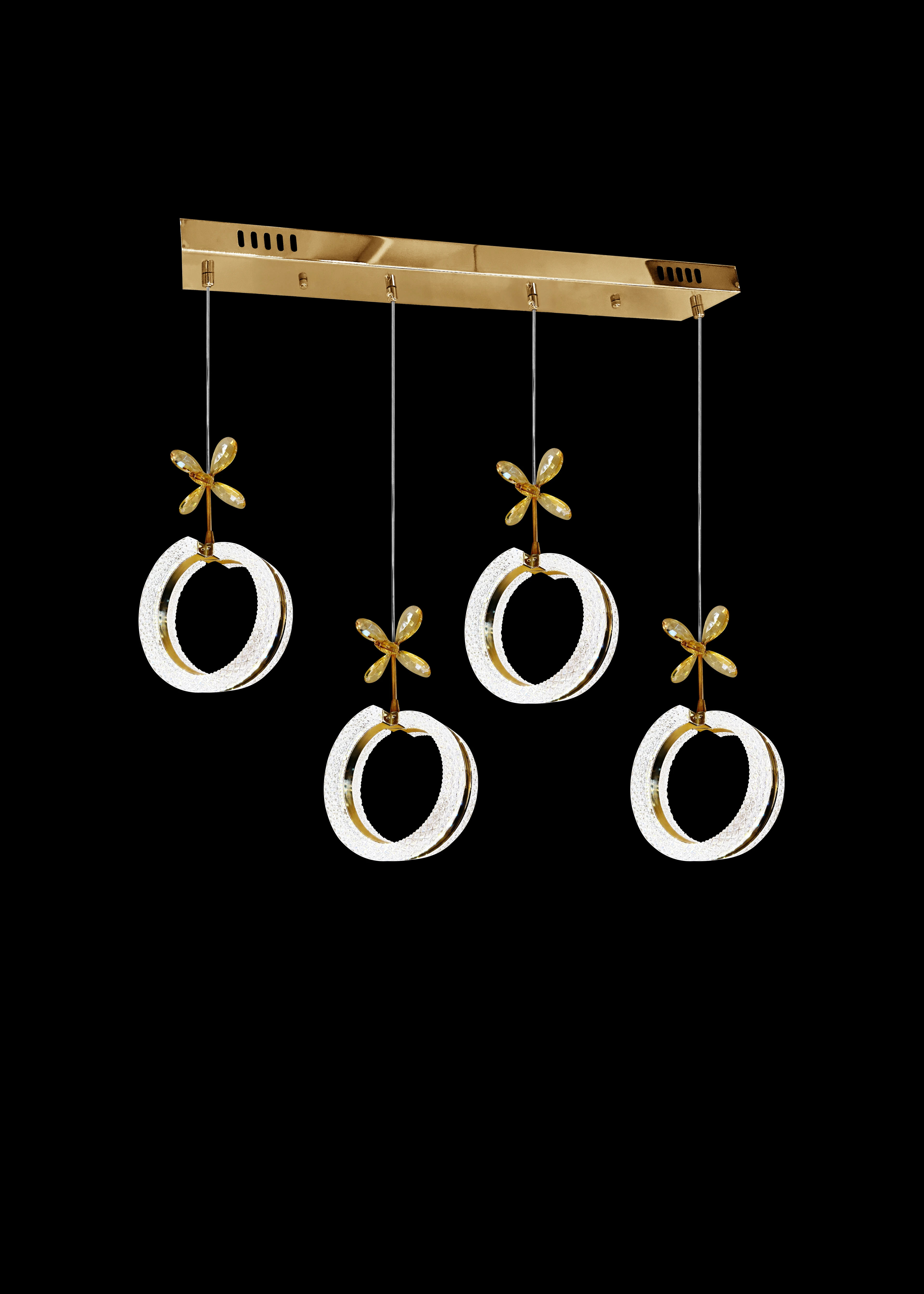 mirage 4'lü sarkıt akrilik led avize