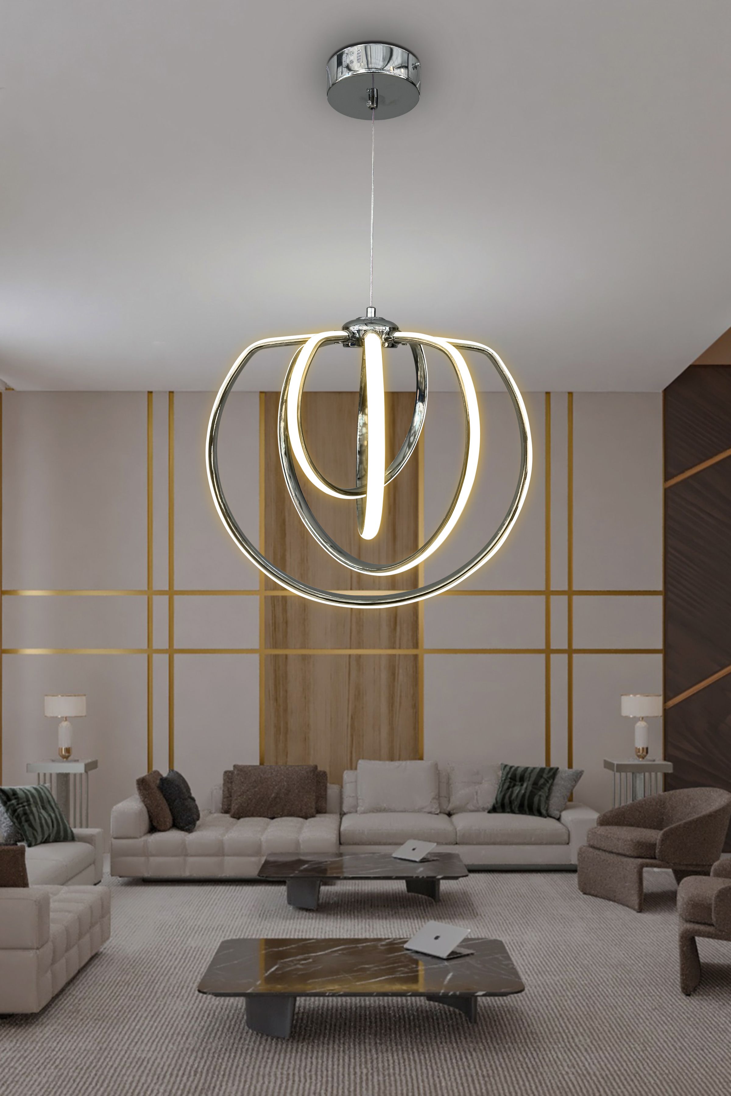 Afra 4'lü Modern Sarkıt Led Avize