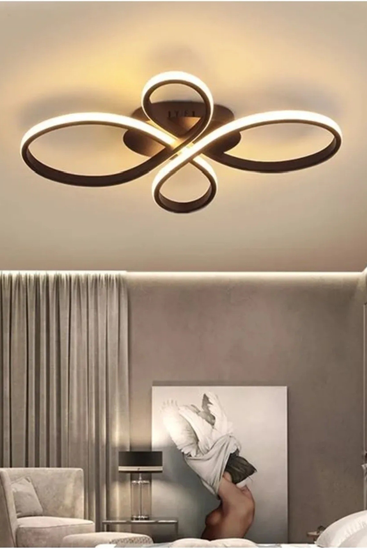 Lalezar Modern Sarkıt Plafonyer Led Salon & Oturma Odası Avizesi