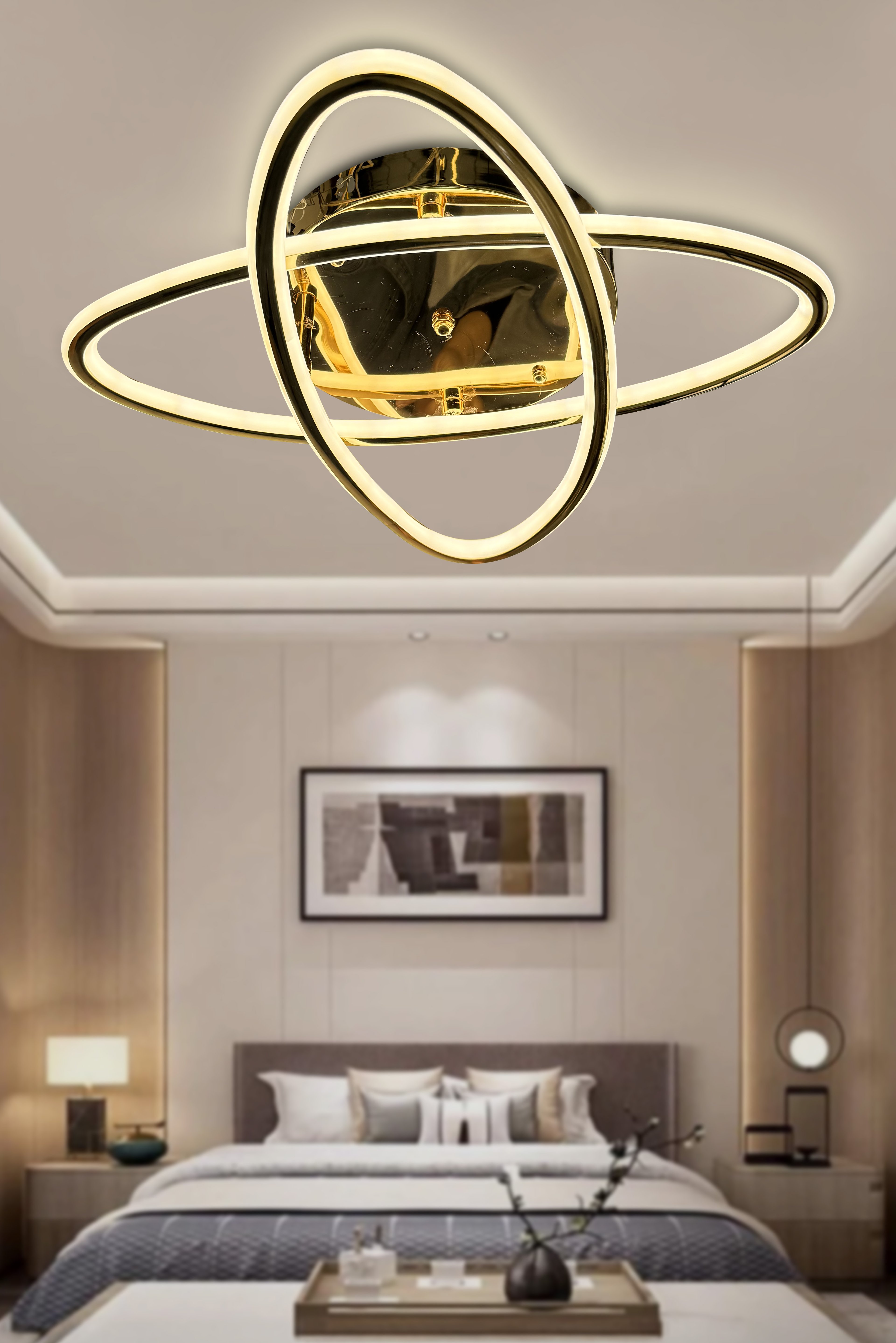 Atom 2'li Çift Yönlü İthal Modern Yüksek Işık Güclü Led Avize